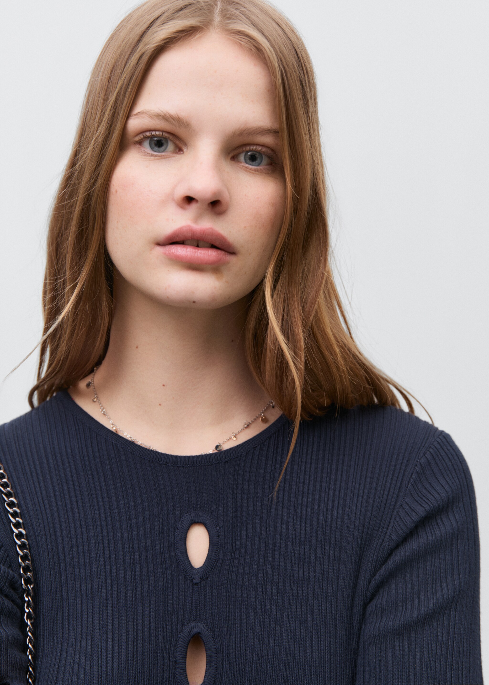 Ribbed long dress - Details of the article 1