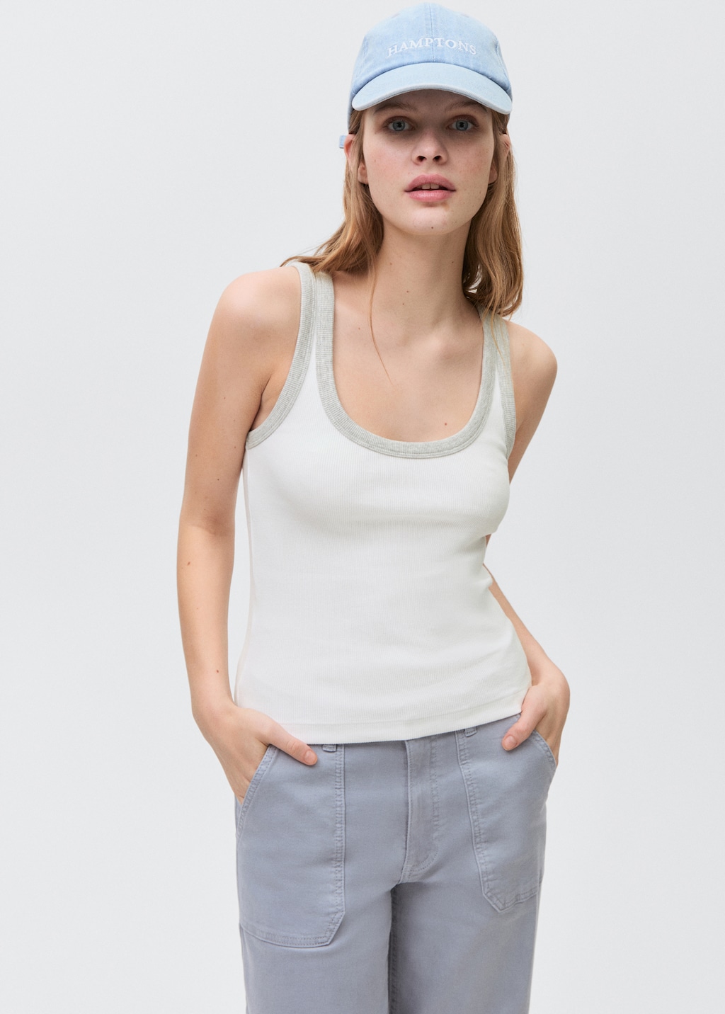 Panel contrast top - Teen | MANGO USA