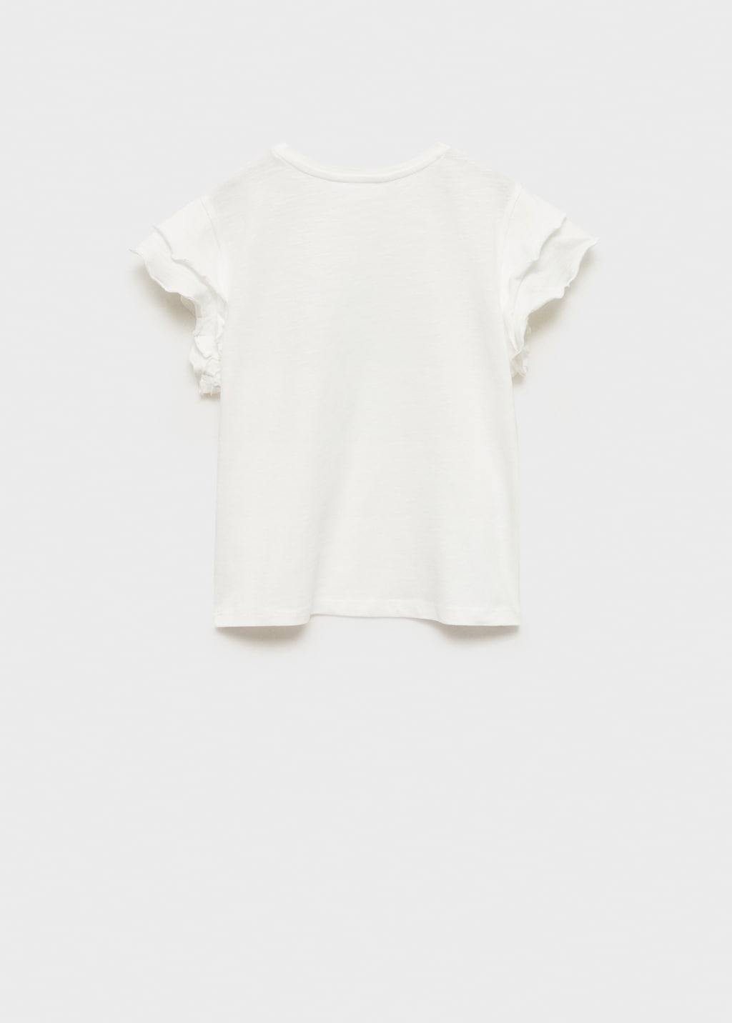 Ruffled printed t-shirt - Kids | MANGO USA Ruffled printed t-shirt - Kids | MANGO USA