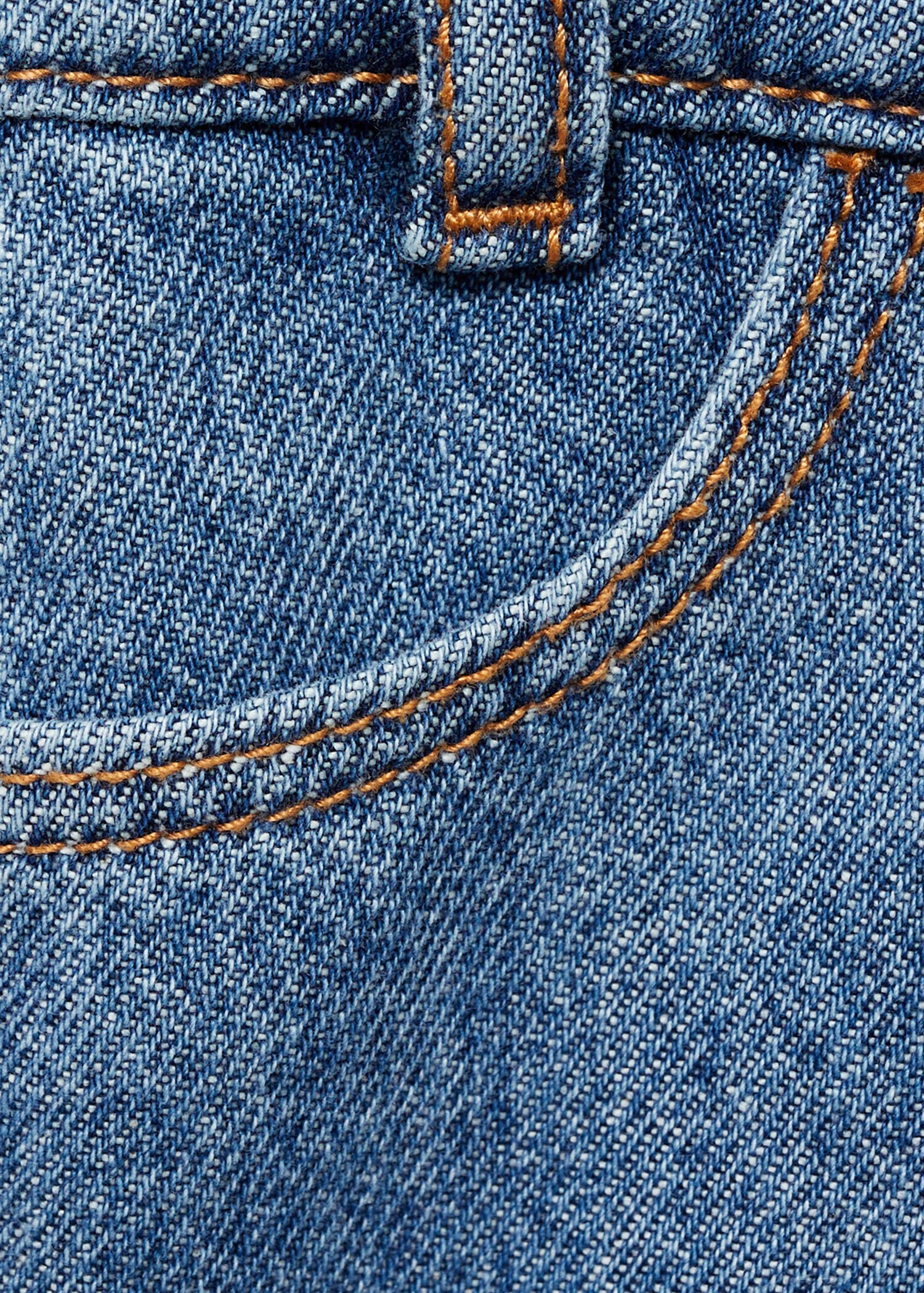 Wrapped denim skort - Details of the article 0