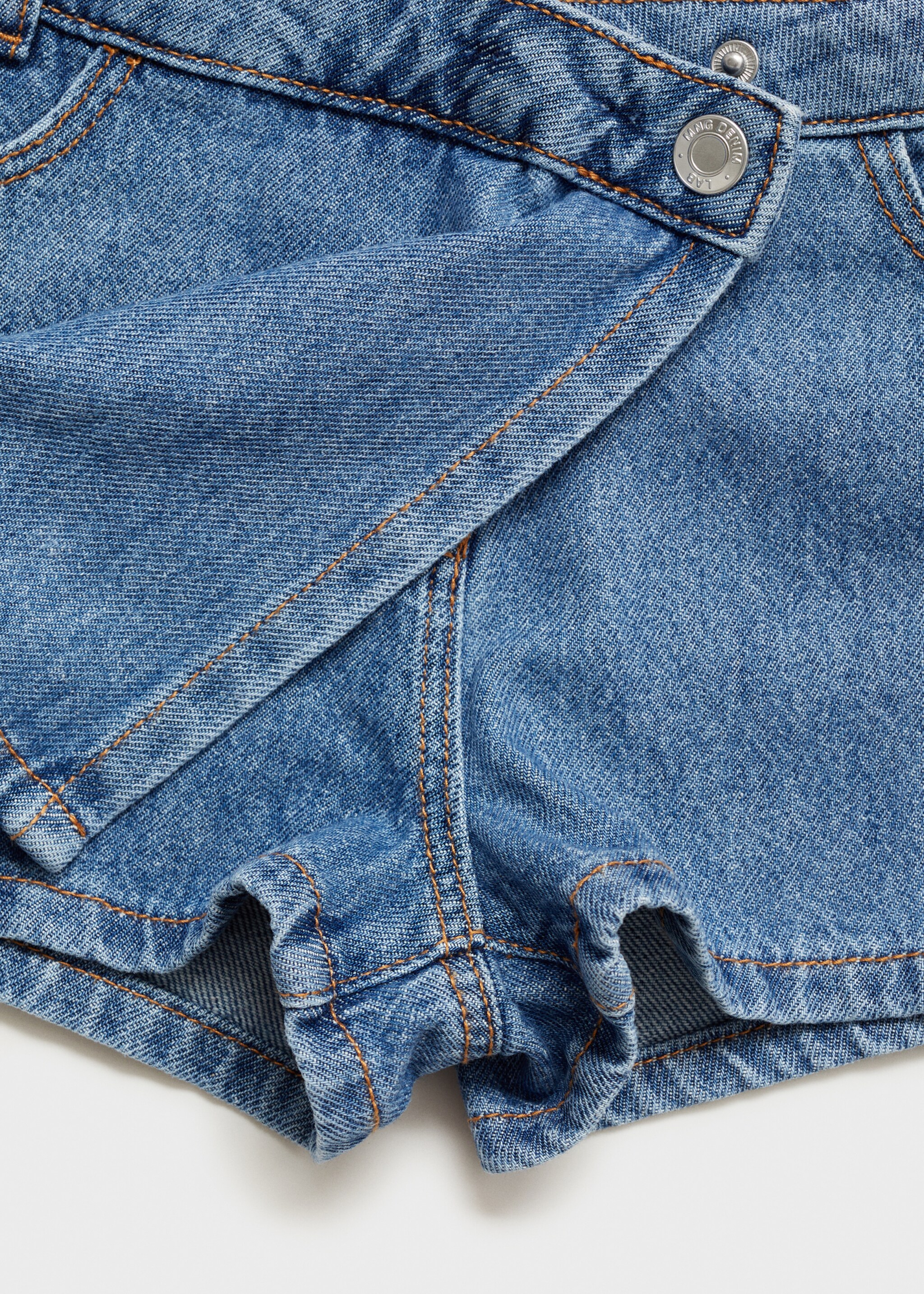 Wrapped denim skort - Details of the article 8