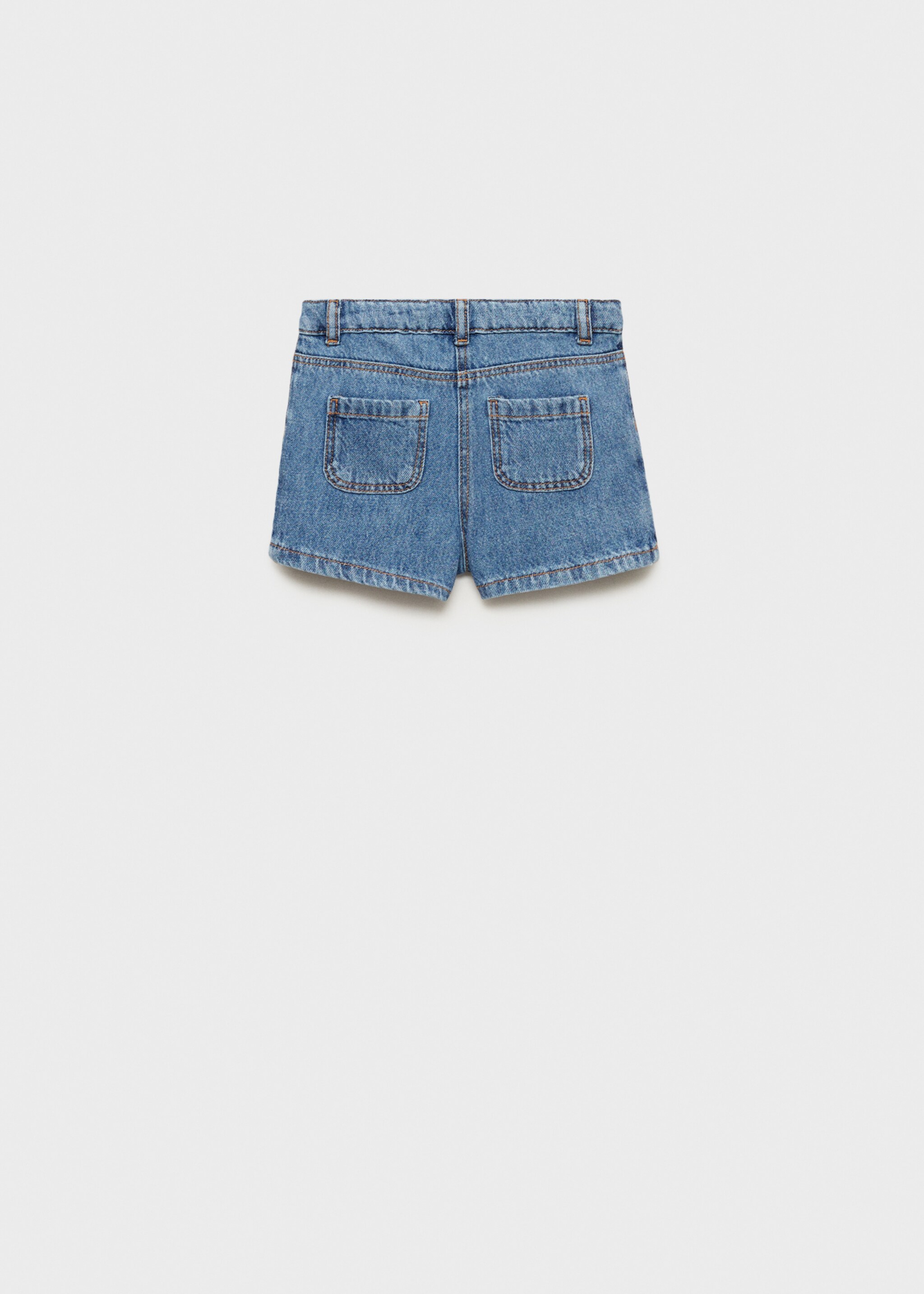 Wrapped denim skort - Reverse of the article