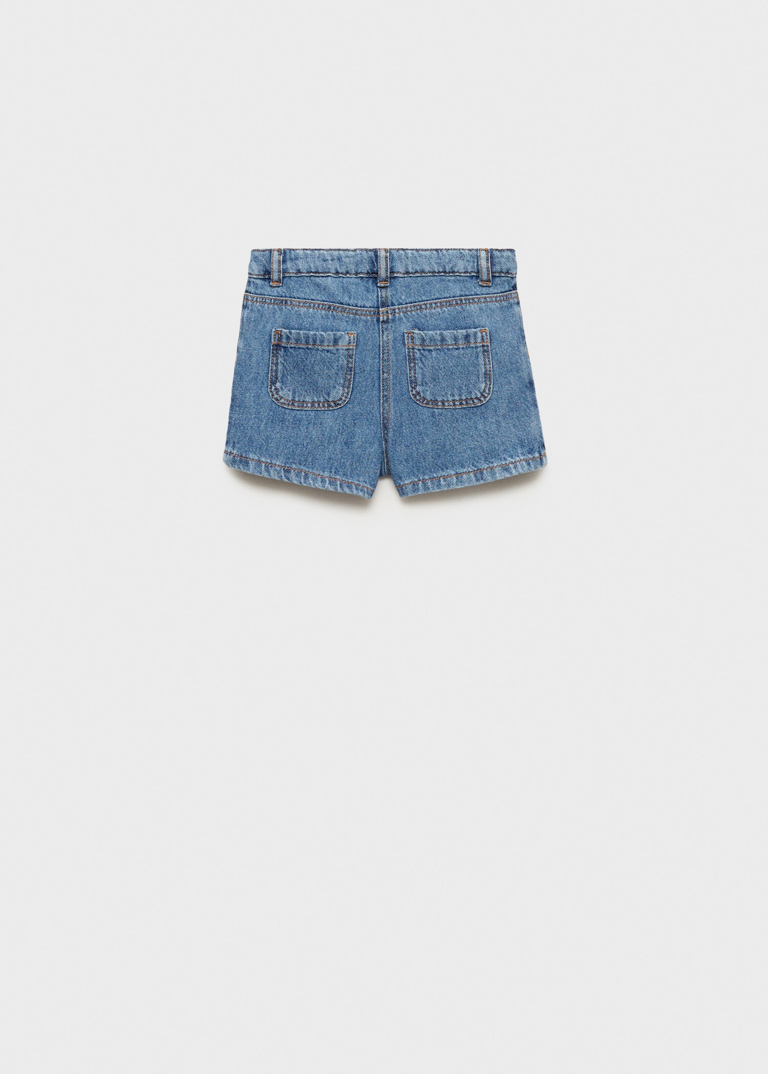 Wrapped denim skort - Reverse of the article