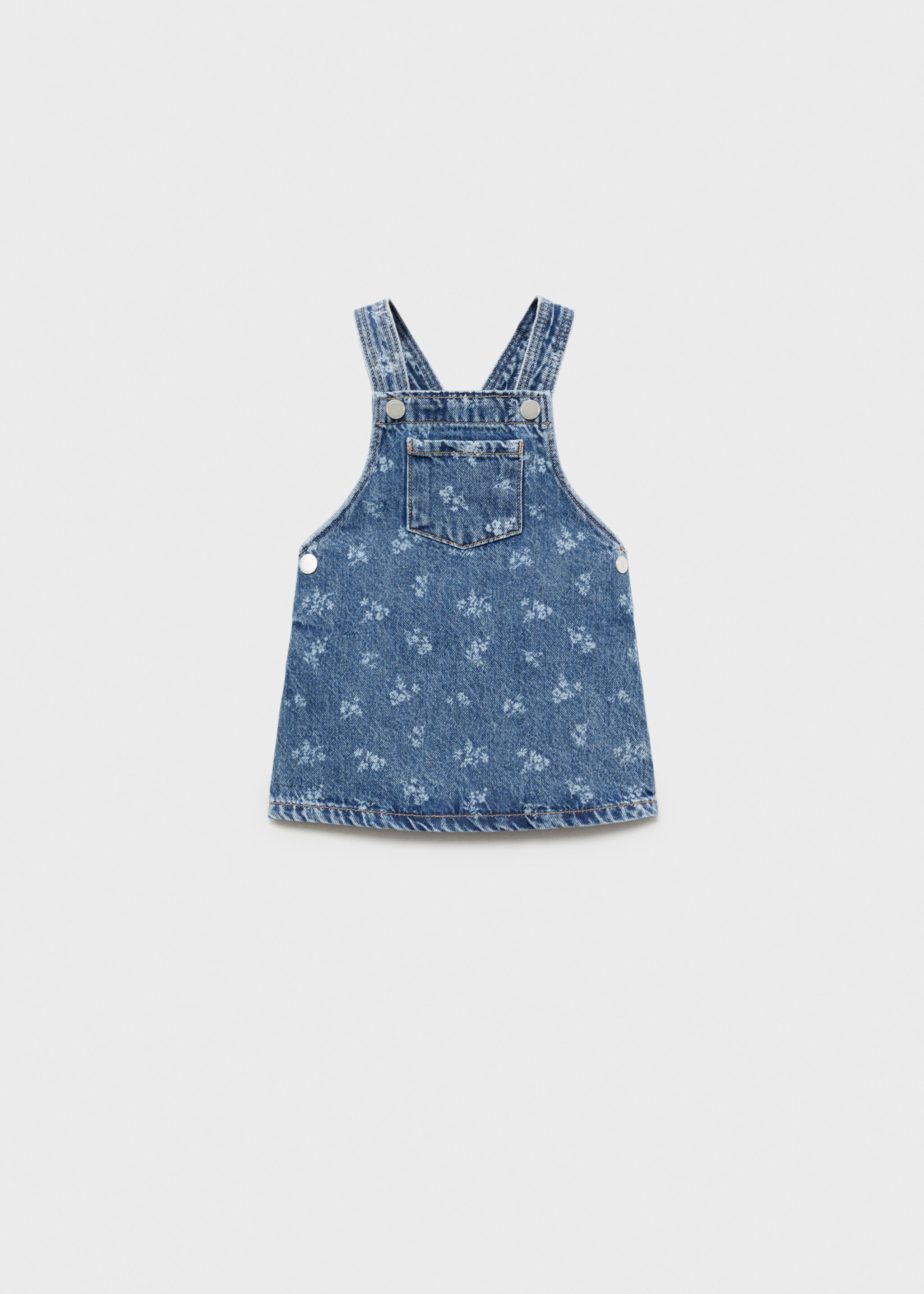 Printed denim pinafore - Article without model