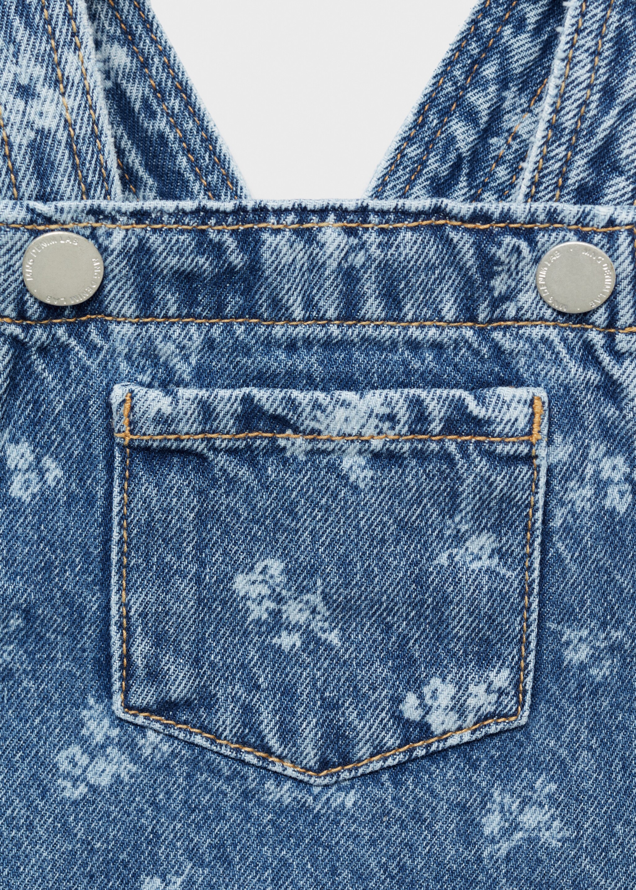 Printed denim pinafore - Details of the article 8