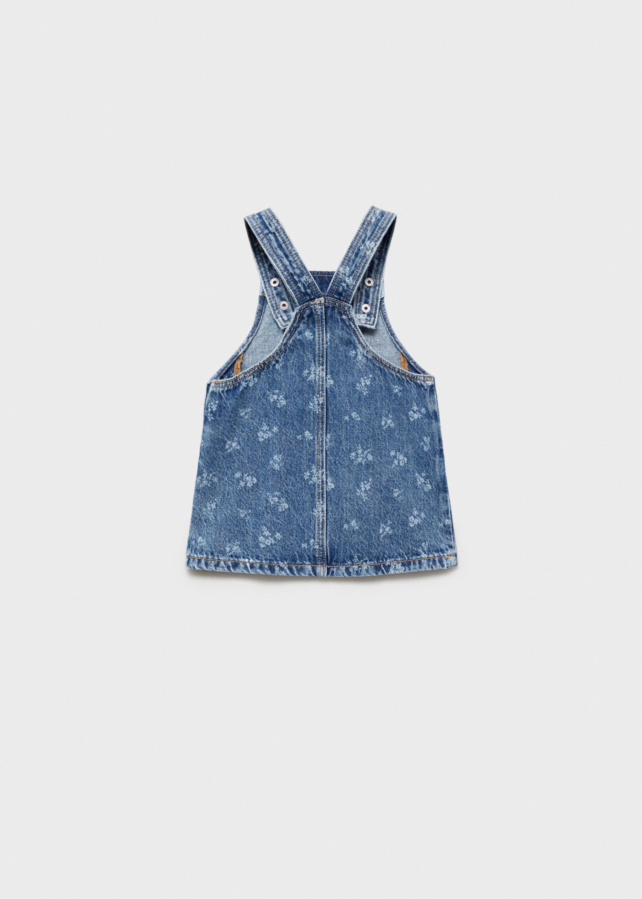 Printed denim pinafore - Reverse of the article