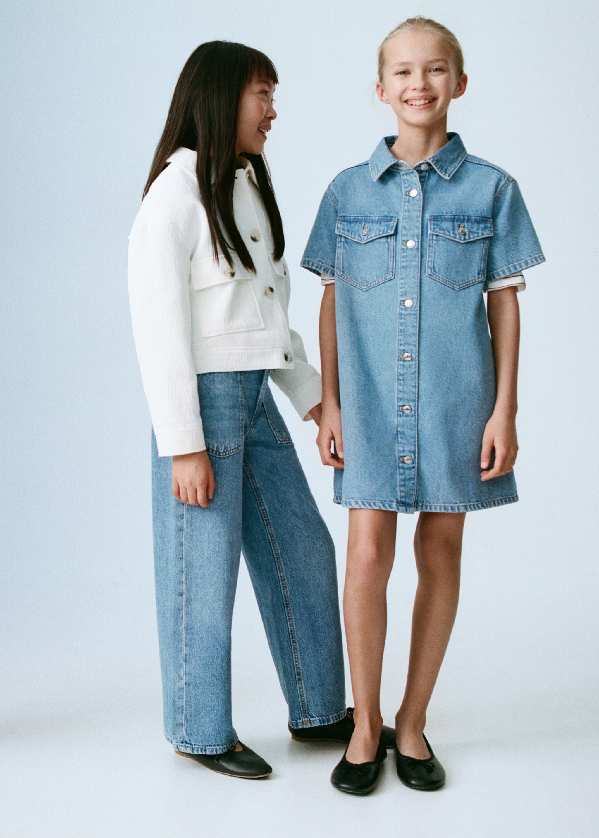 Gaun denim pendek - Rincian barang 6