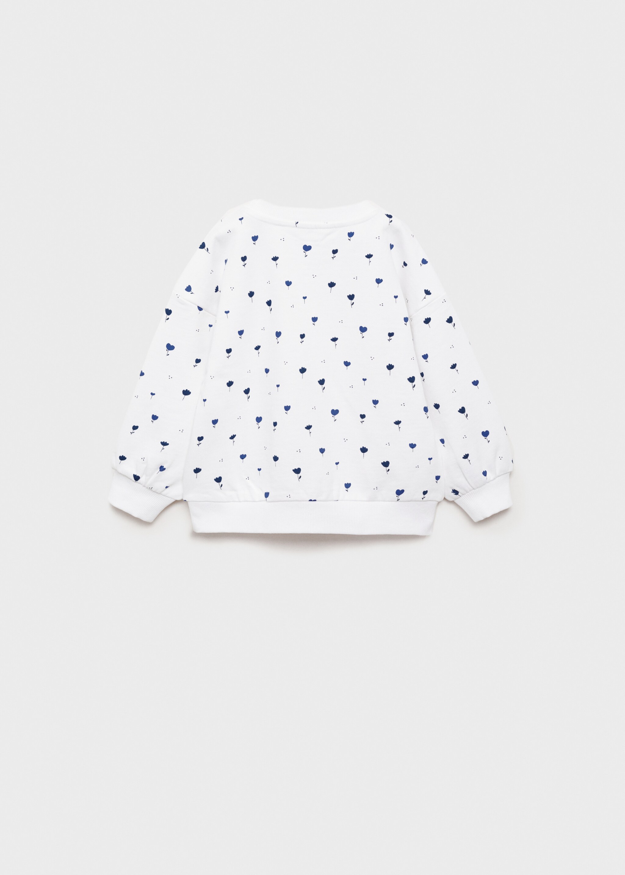 Printed cotton sweatshirt - Reverse of the article