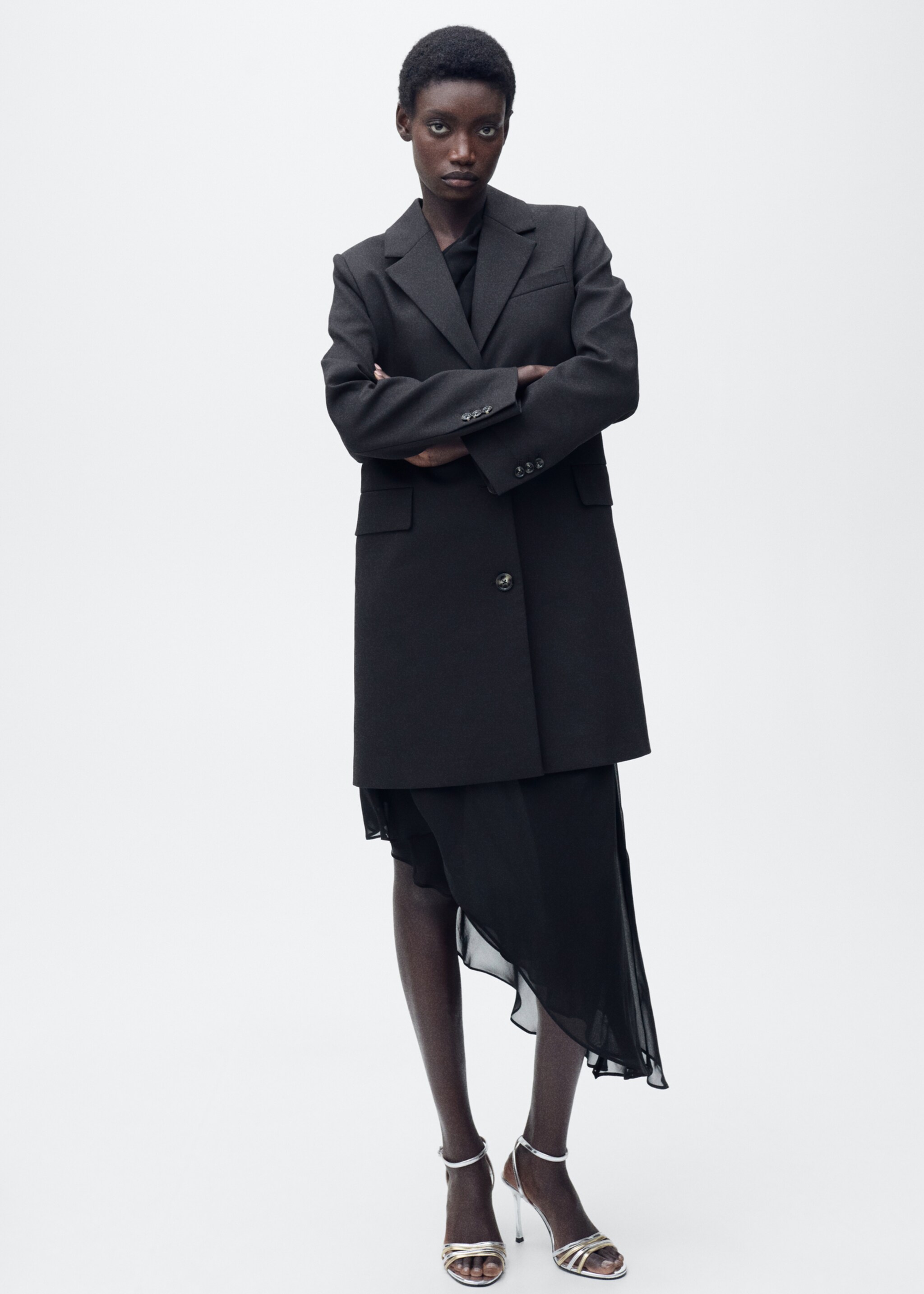 Combined-strap heeled sandals - Details of the article 9