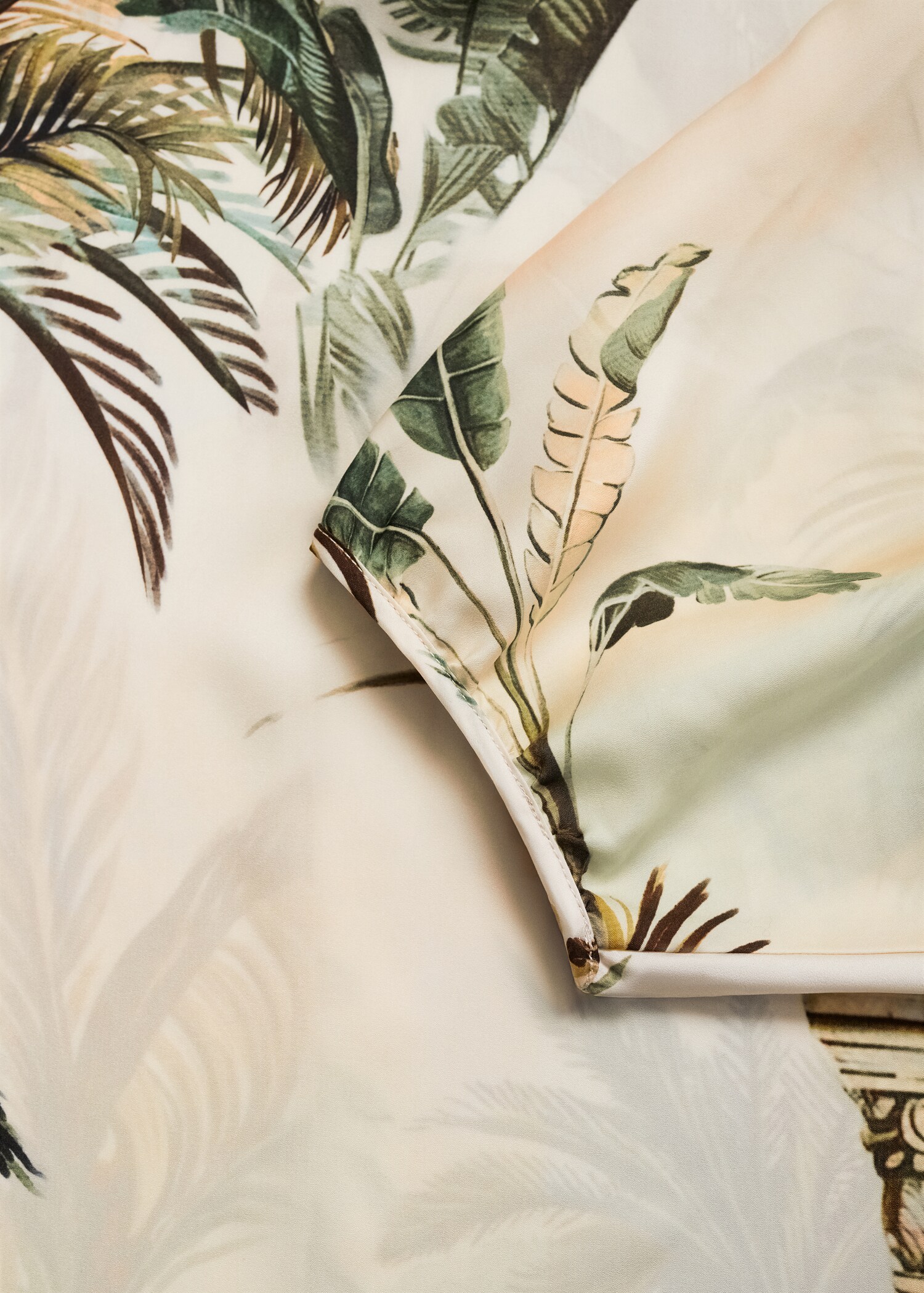 Cape drapée imprimé tropical - Détail de l'article 0