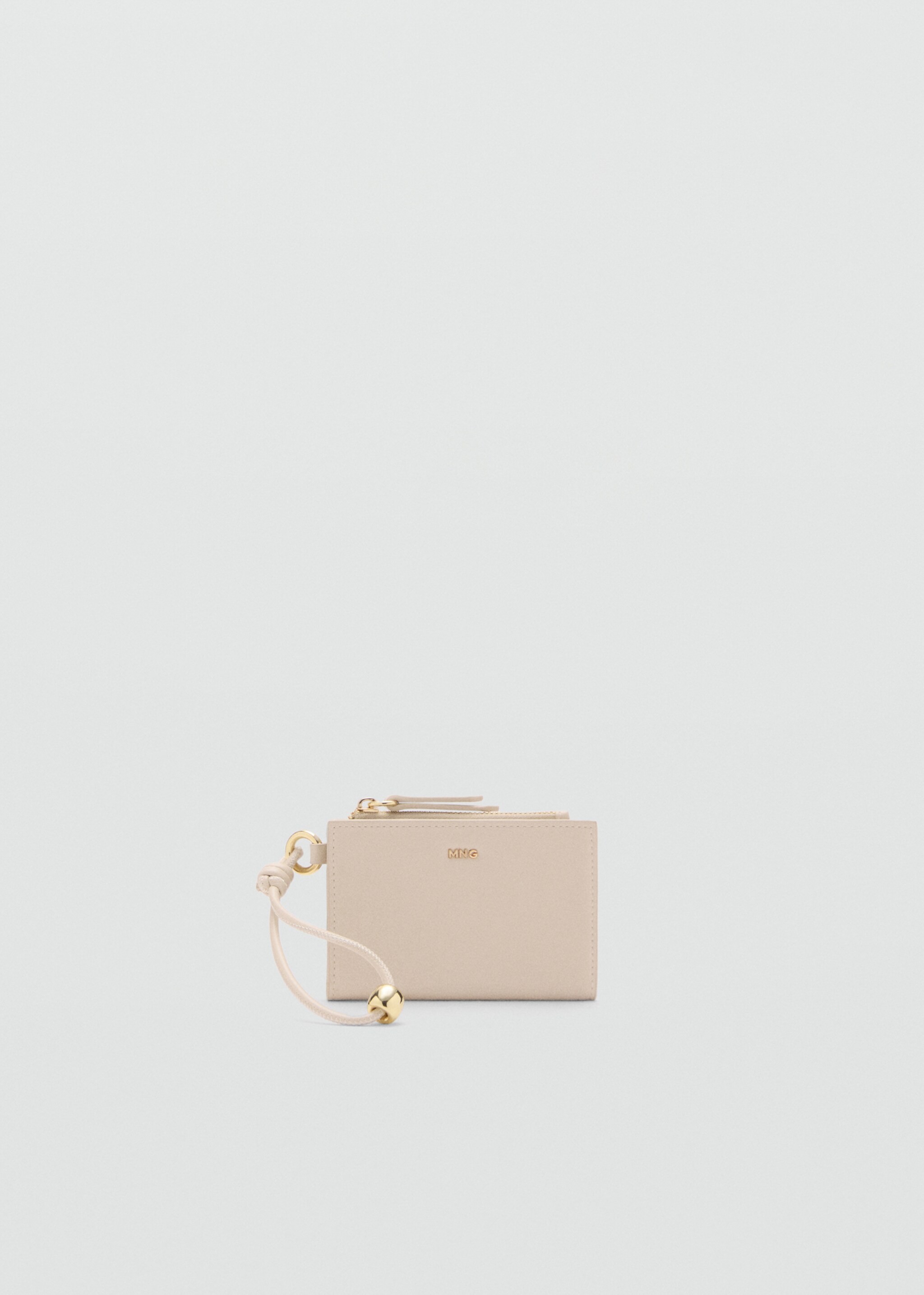 Leather-effect wallet with zip - Article without model