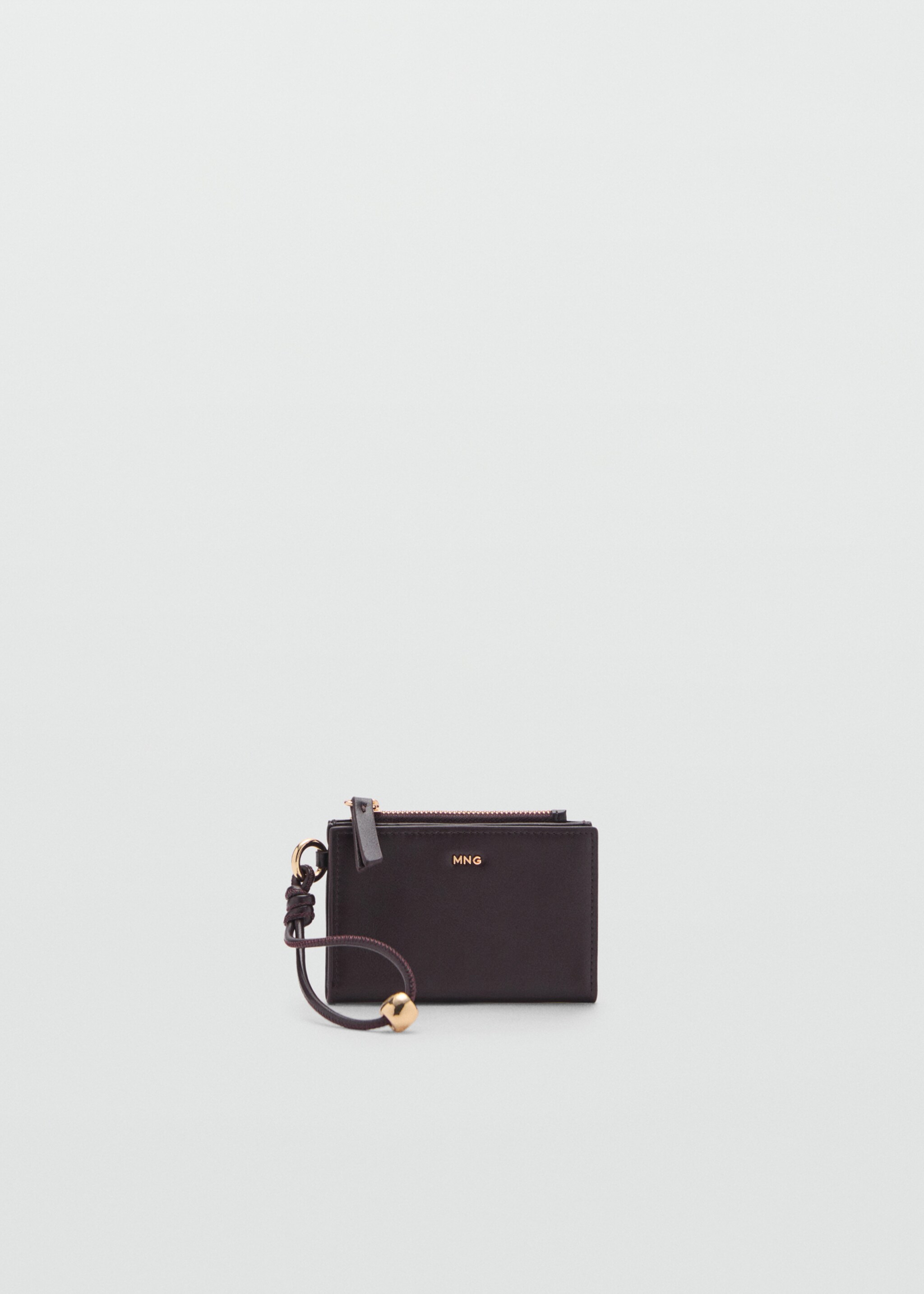 Leather-effect wallet with zip - Article without model