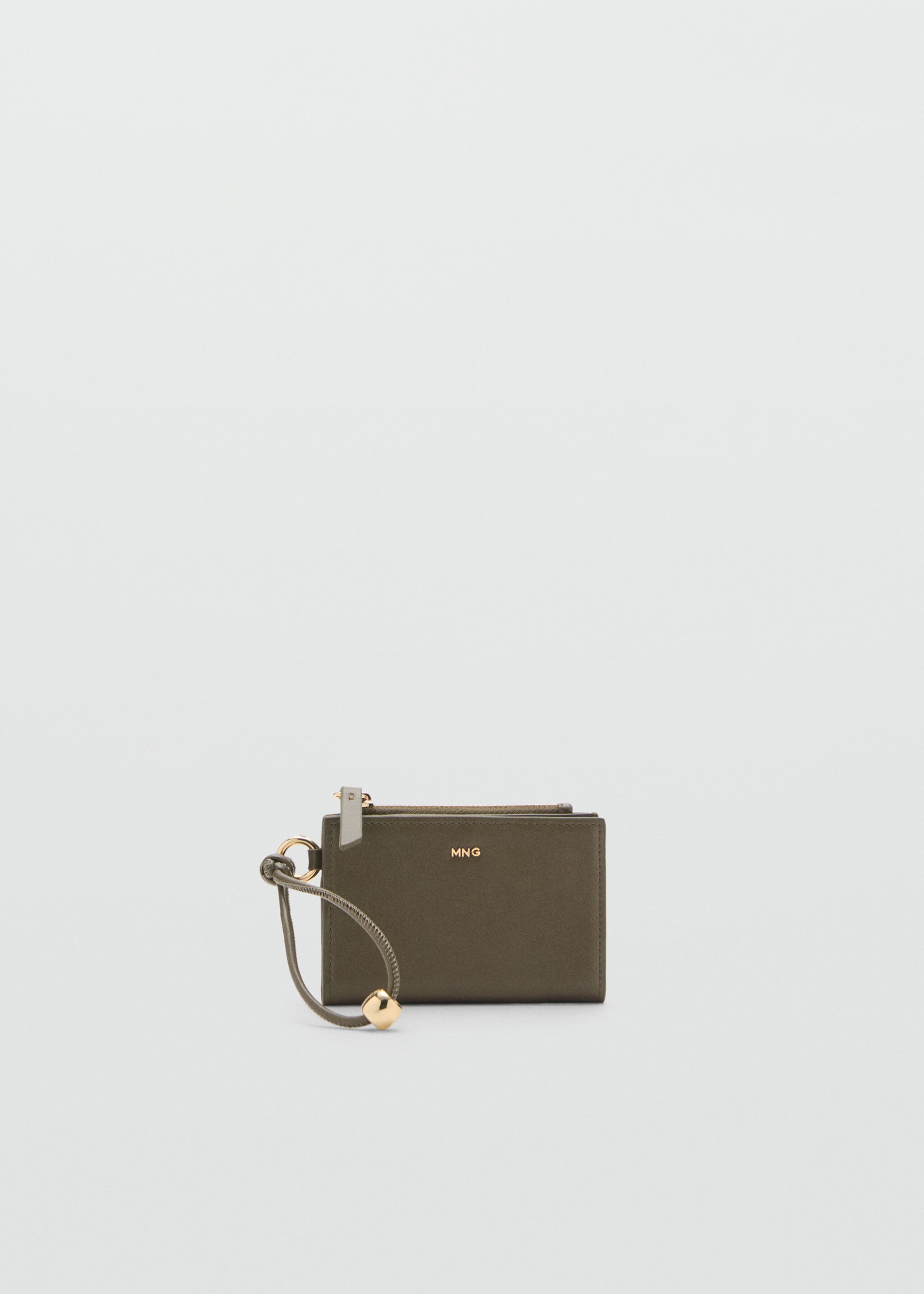 Leather-effect wallet with zip - Article without model