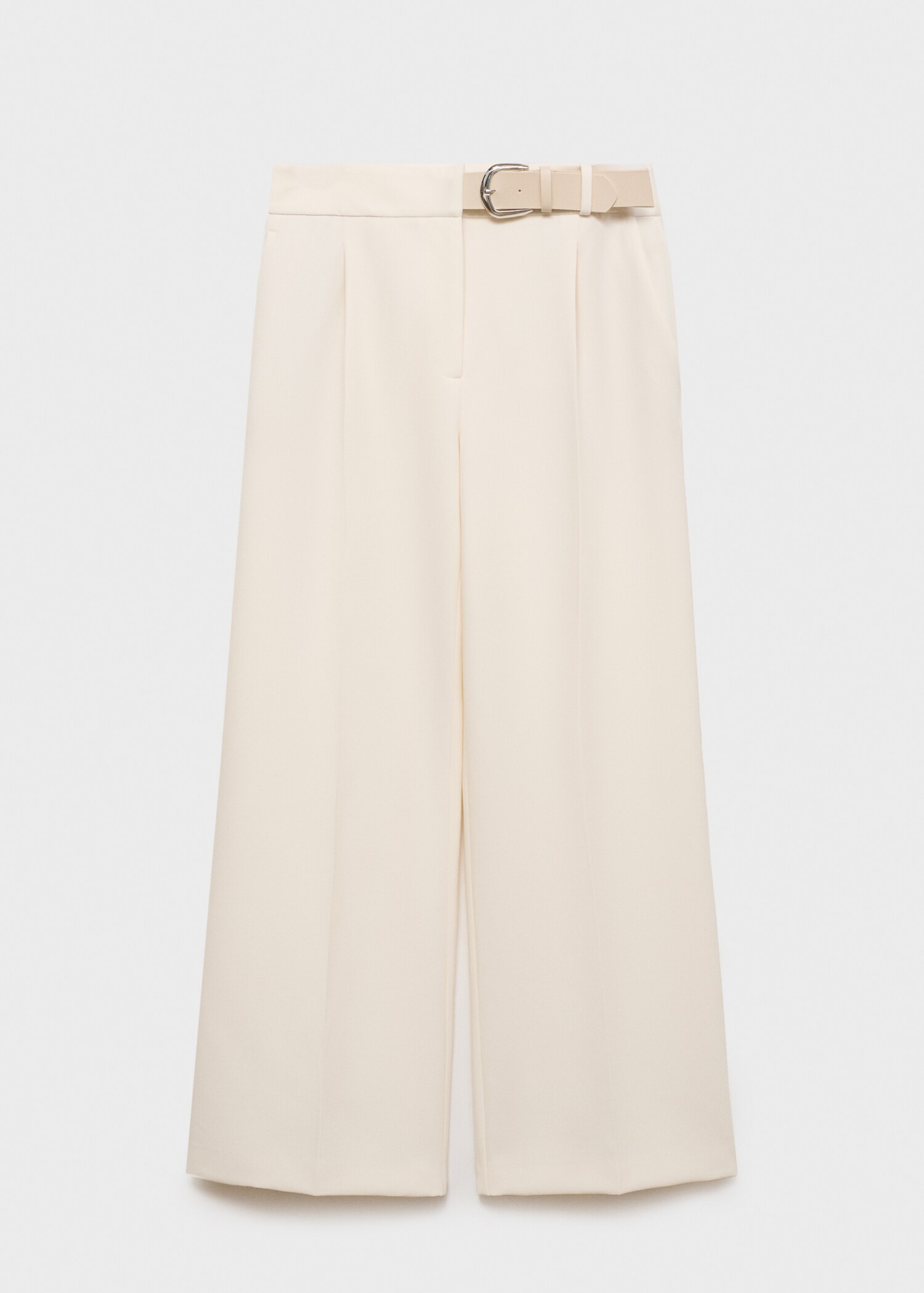 Belt straight-fit pants - Article without model