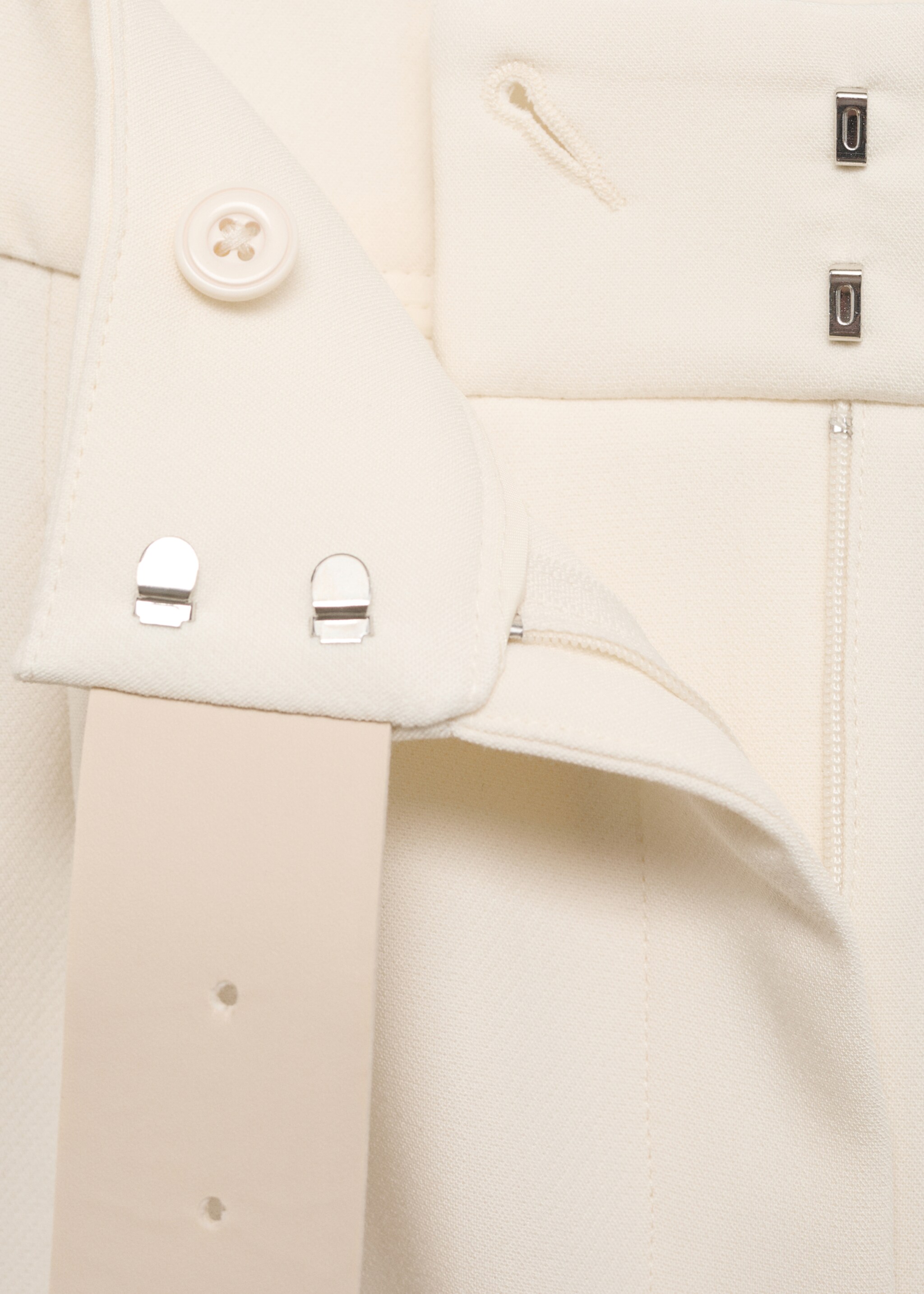 Pantalon droit avec ceinture - Détail de l'article 0