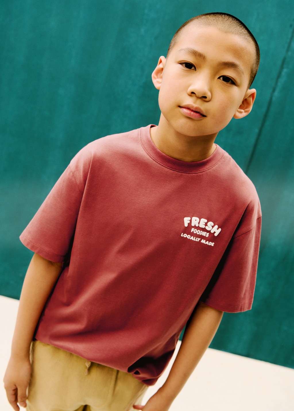 Embossed printed t-shirt