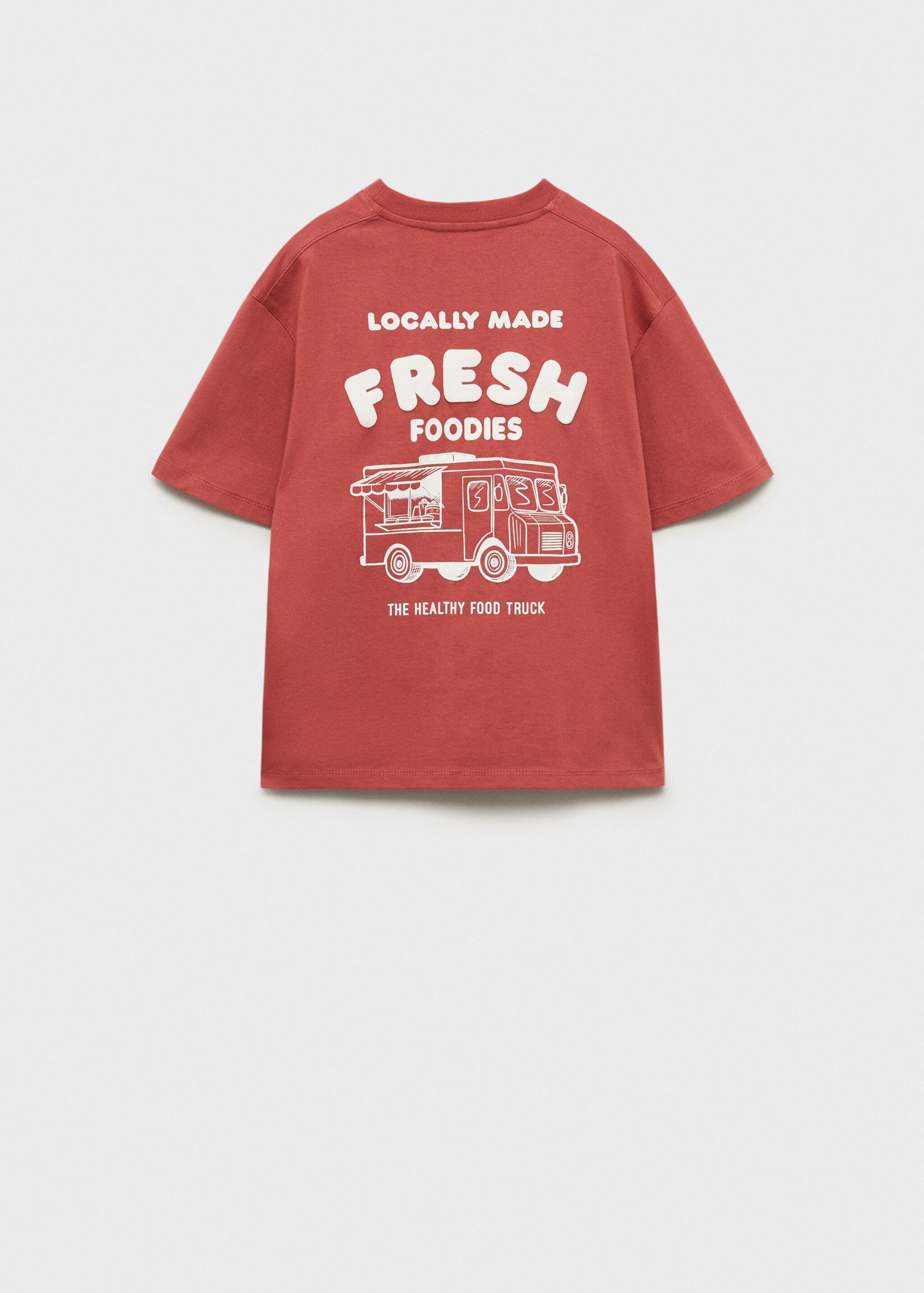 Embossed printed t-shirt - Reverse of the article