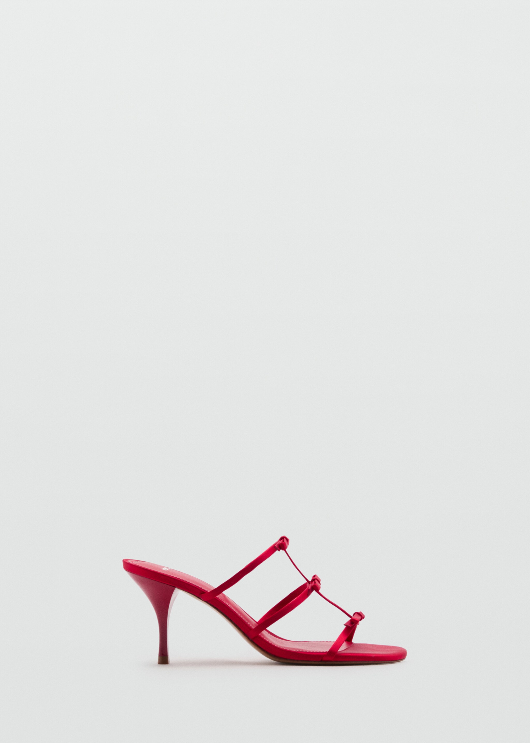 Strappy heeled sandals with bow detail - Article without model