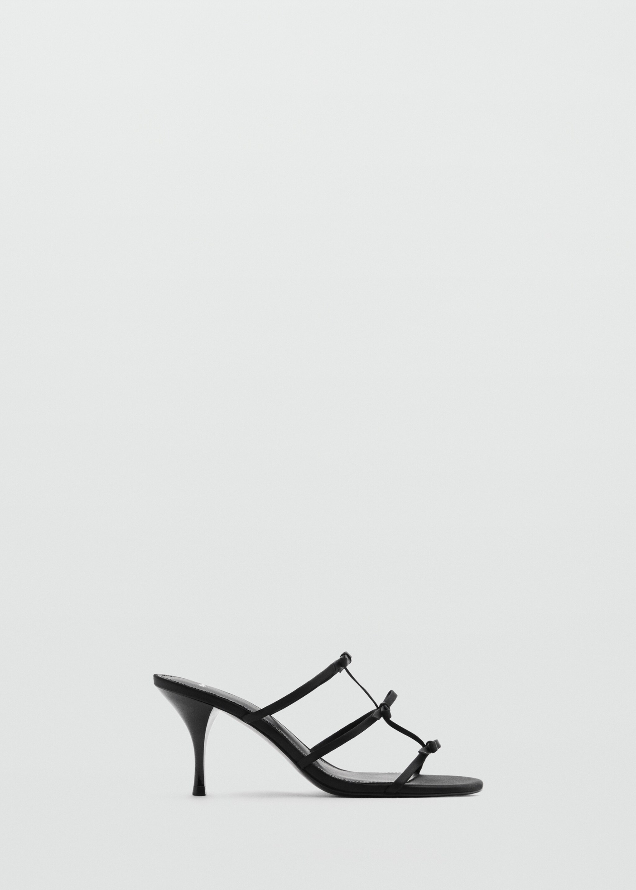 Strappy heeled sandals with bow detail - Article without model