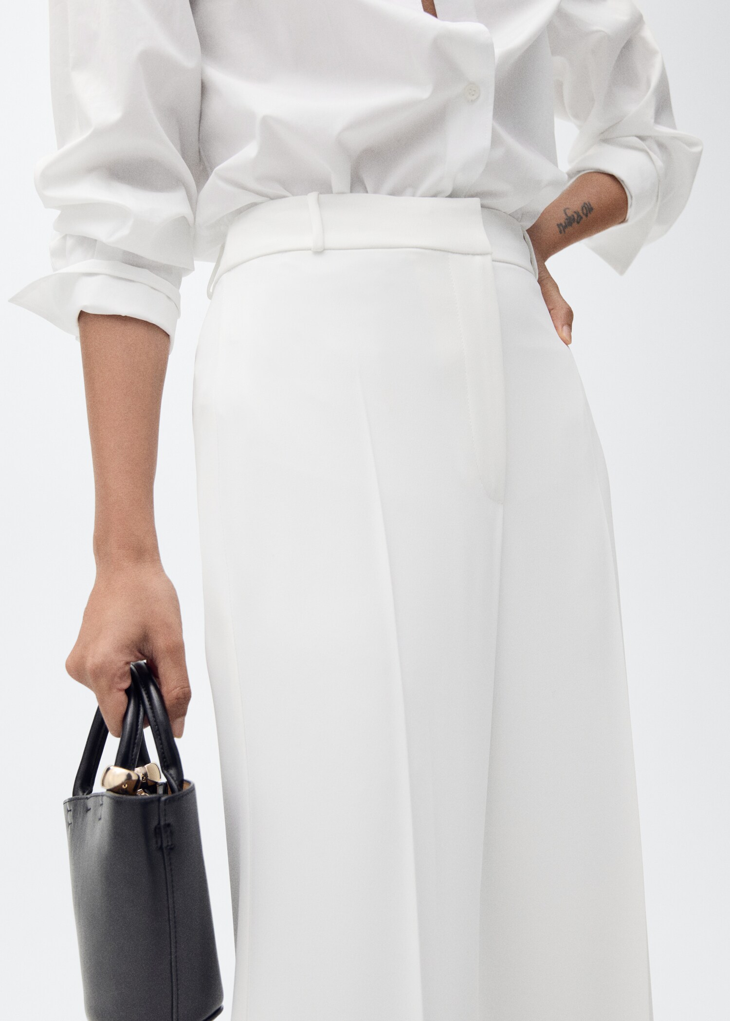 Wide-leg suit trousers - Details of the article 6