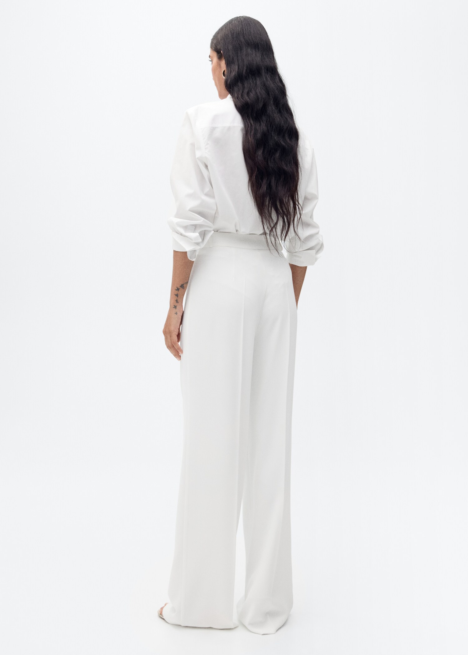 Wide-leg suit trousers - Reverse of the article
