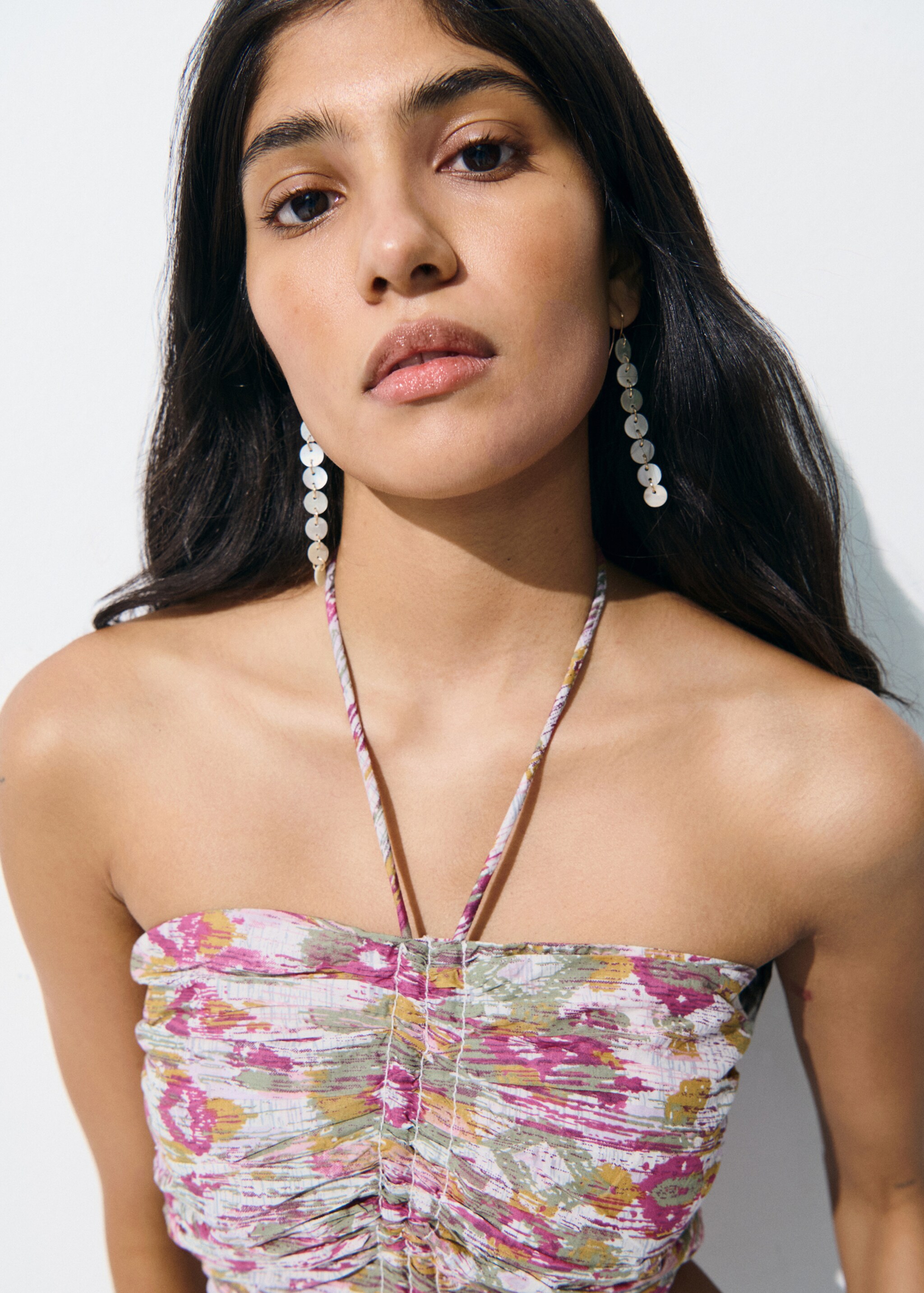 Ruched cotton top - Details of the article 5