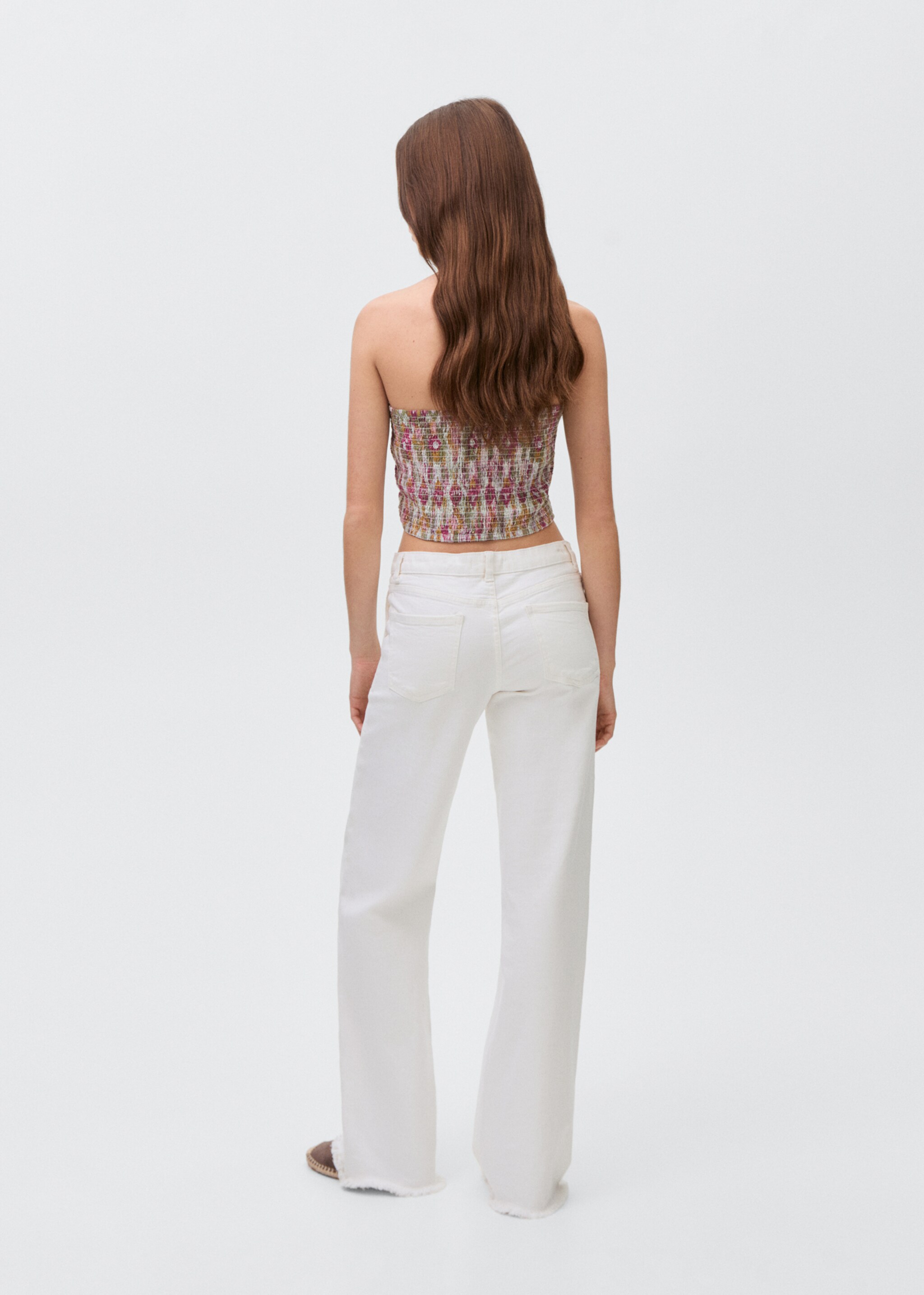 Ruched cotton top - Reverse of the article