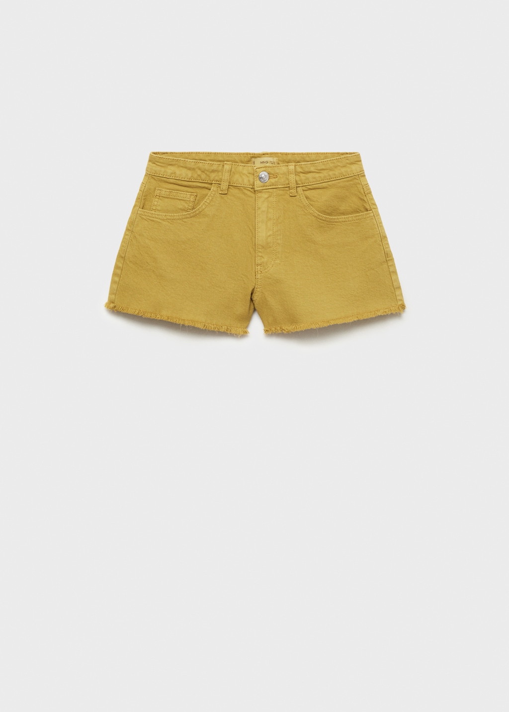 Denim shorts with frayed hem - Teen | MANGO USA