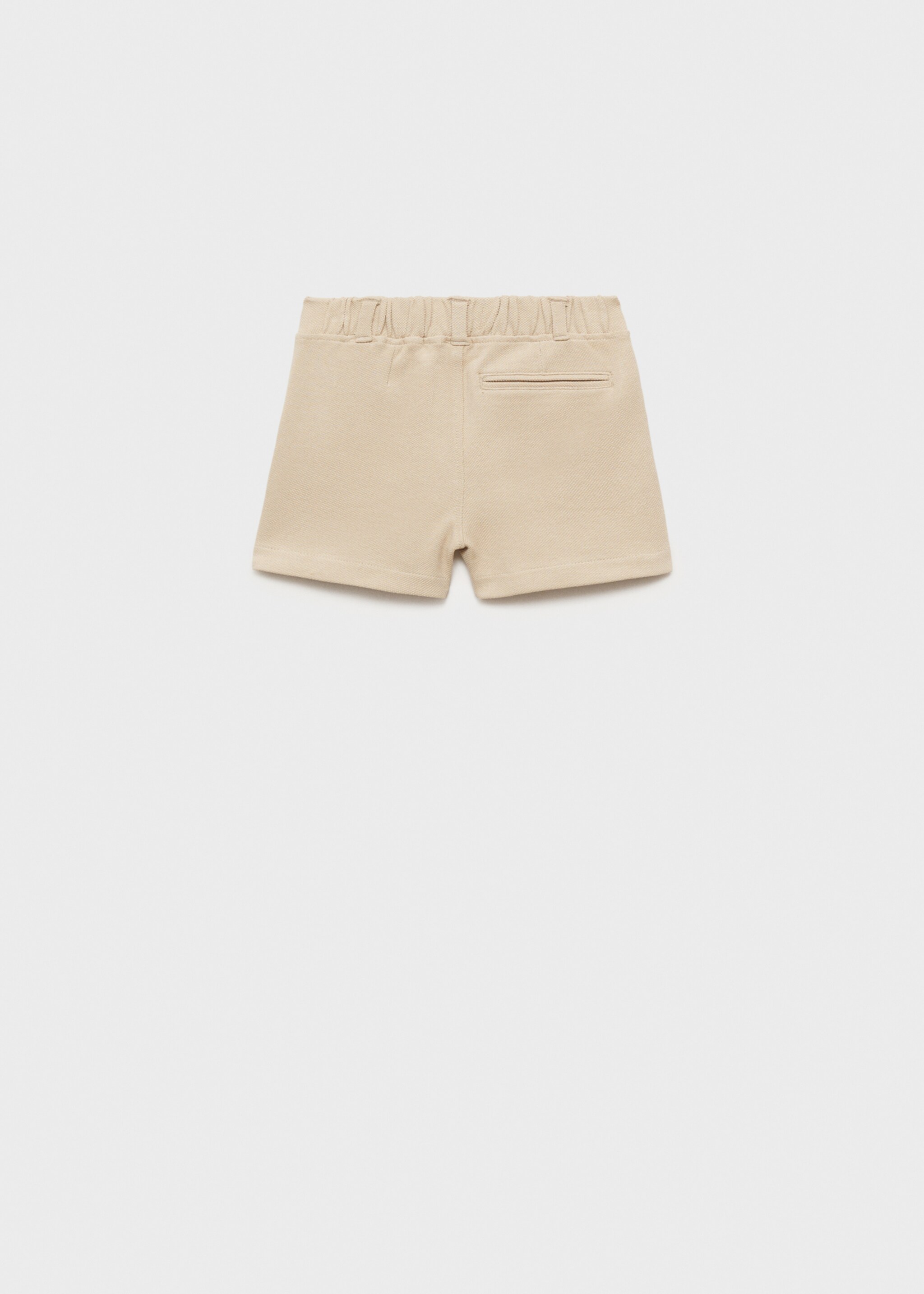 Cotton piqué Bermuda shorts - Reverse of the article