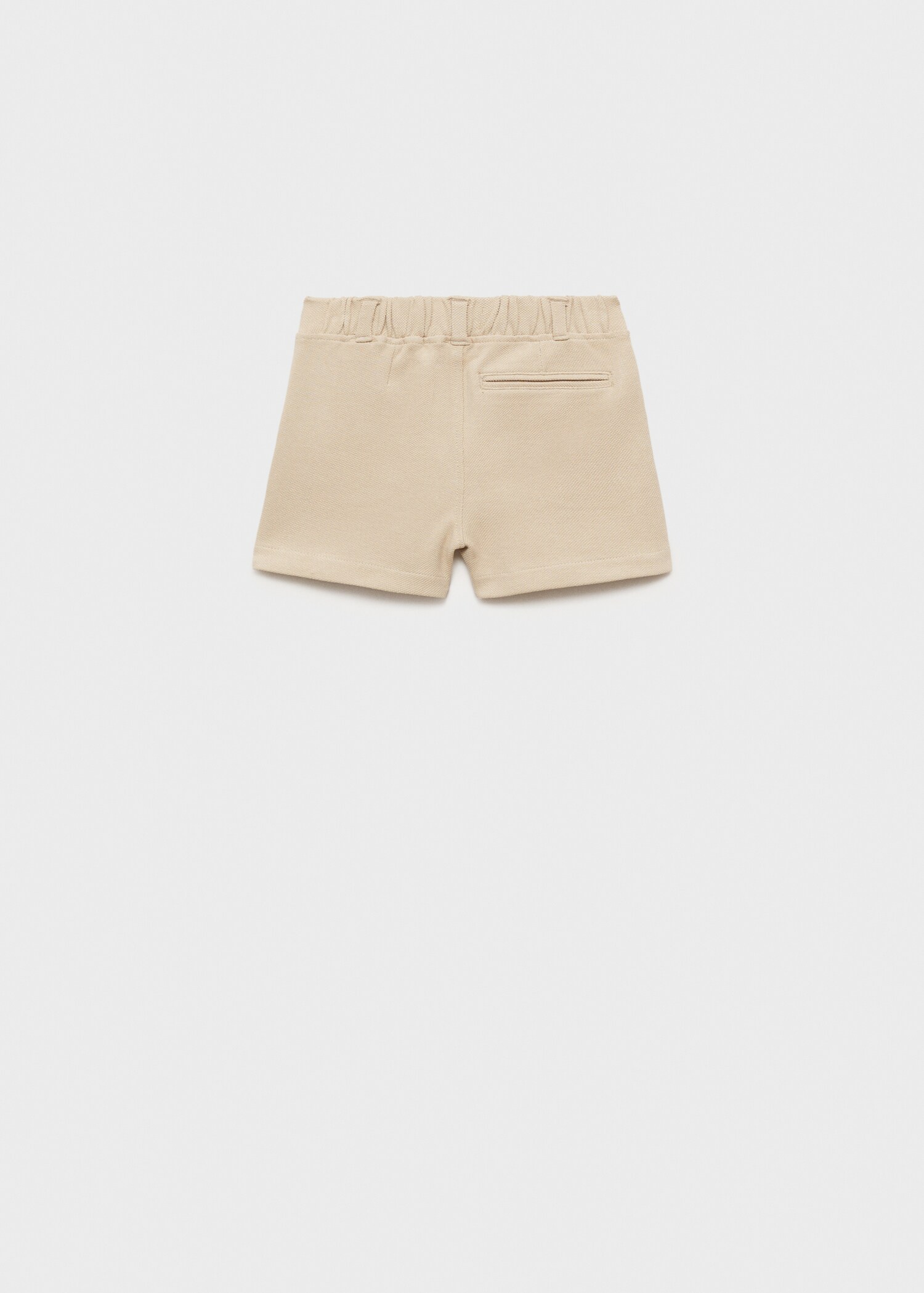Cotton piqué Bermuda shorts - Reverse of the article