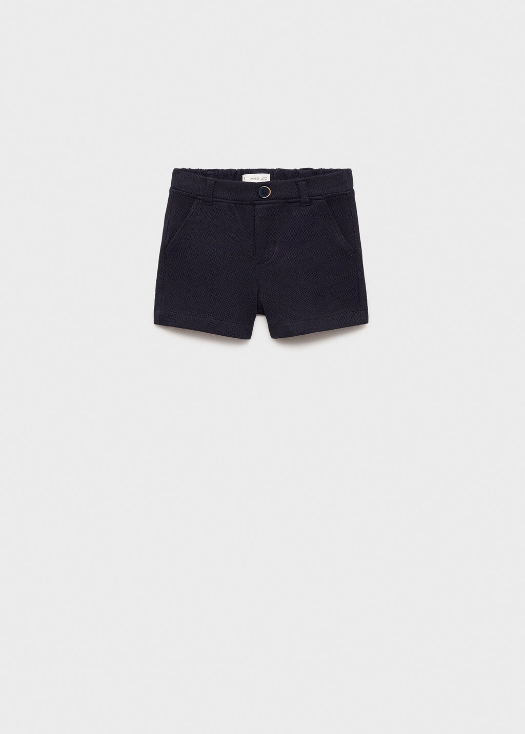 Cotton piqué Bermuda shorts