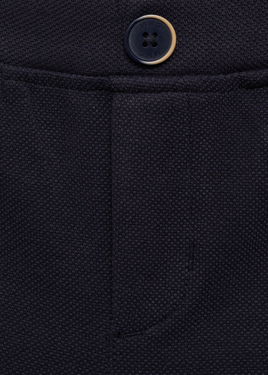 Cotton piqué Bermuda shorts