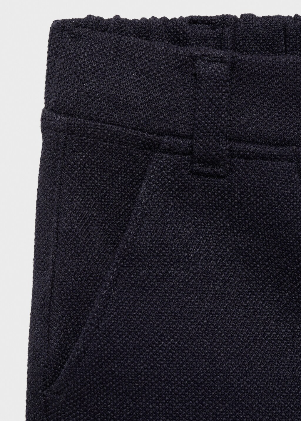 Cotton piqué Bermuda shorts