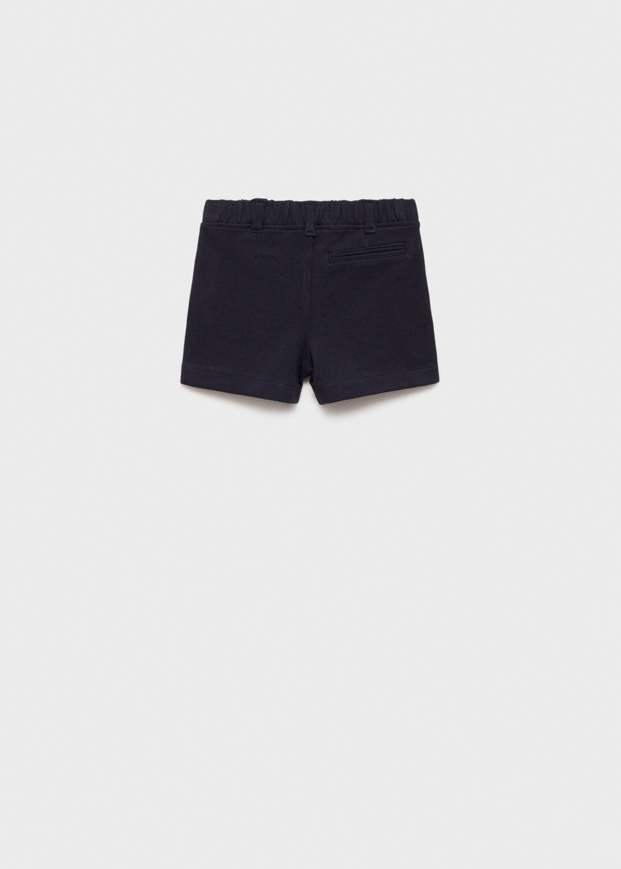 Cotton piqué Bermuda shorts - Reverse of the article