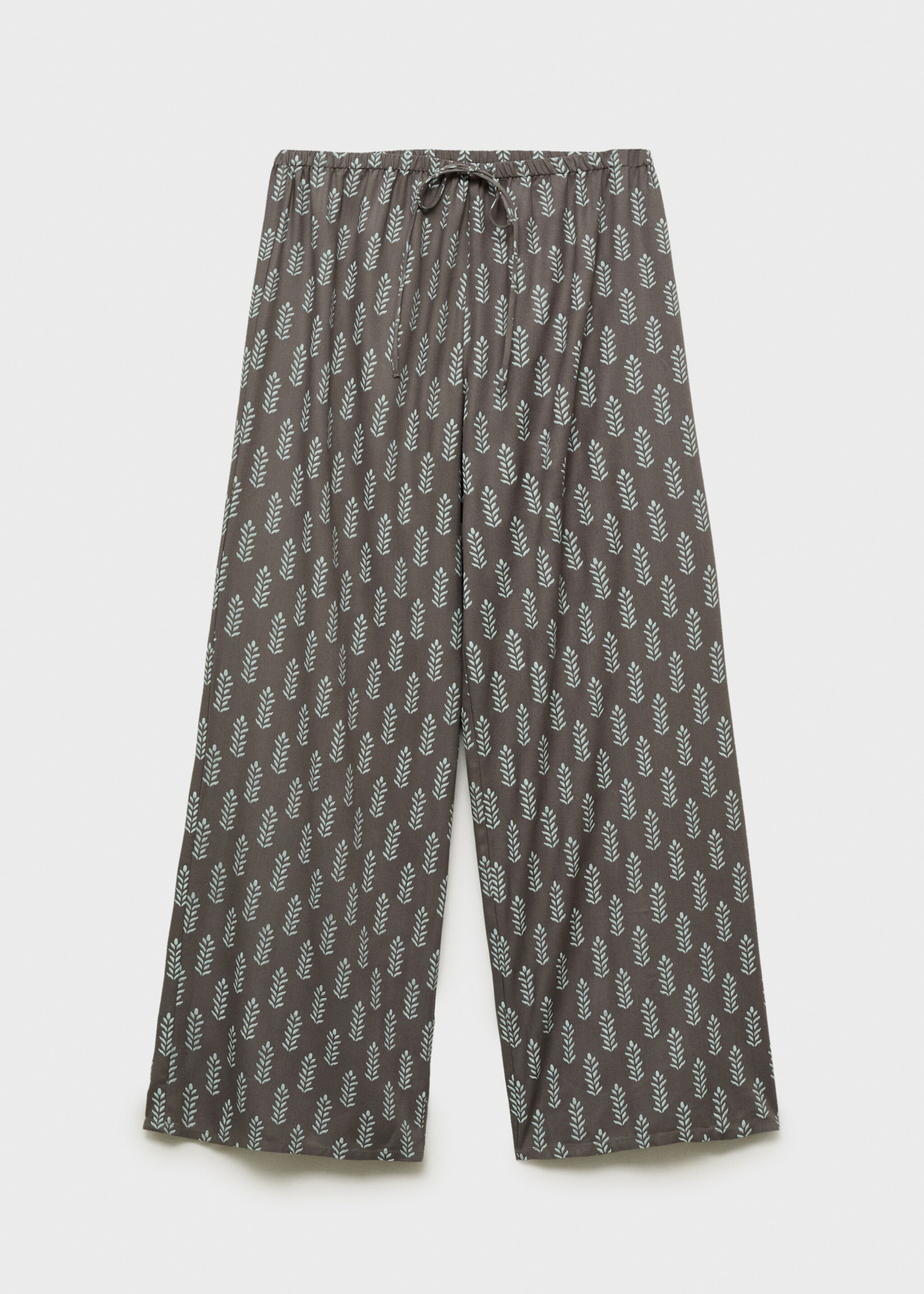 Printed straight trousers - Article without model