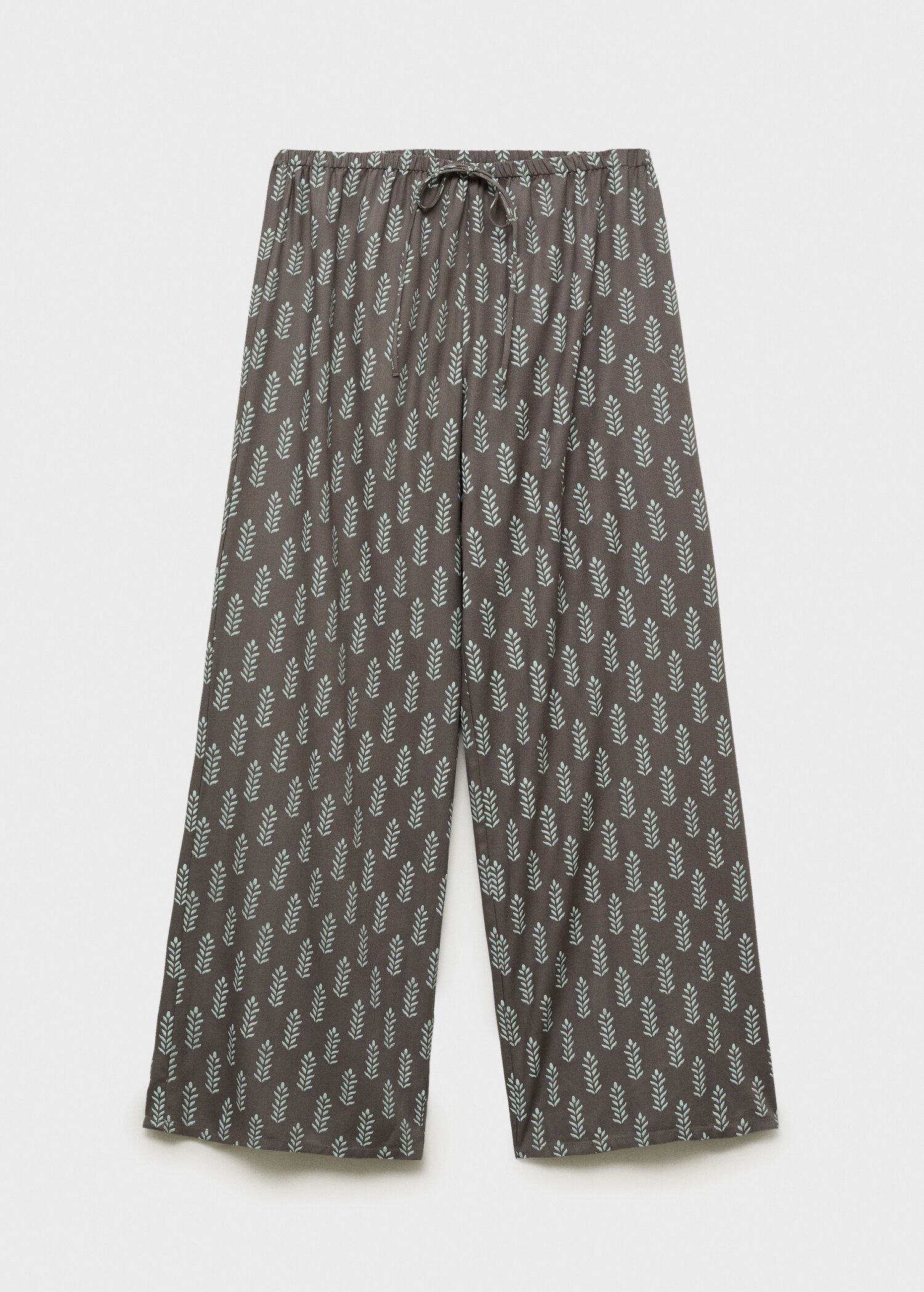 Printed straight trousers - Article without model