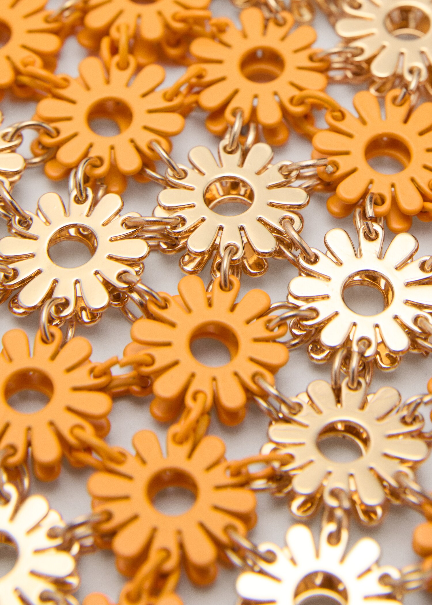 Schultertasche mit Metallic-Blumen - Detail des Artikels 1