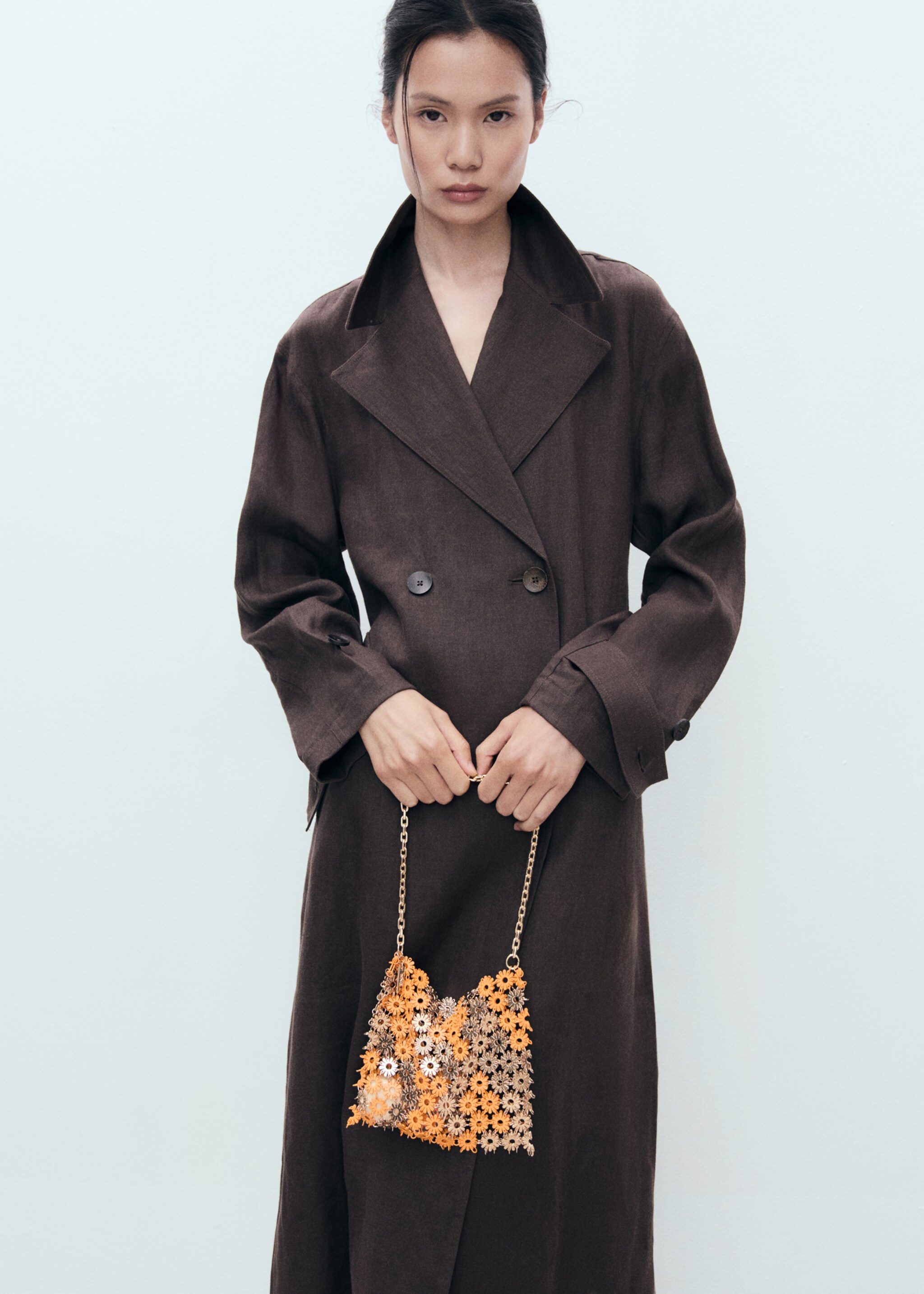 Shoulder bag with metallic flower - Details of the article 9
