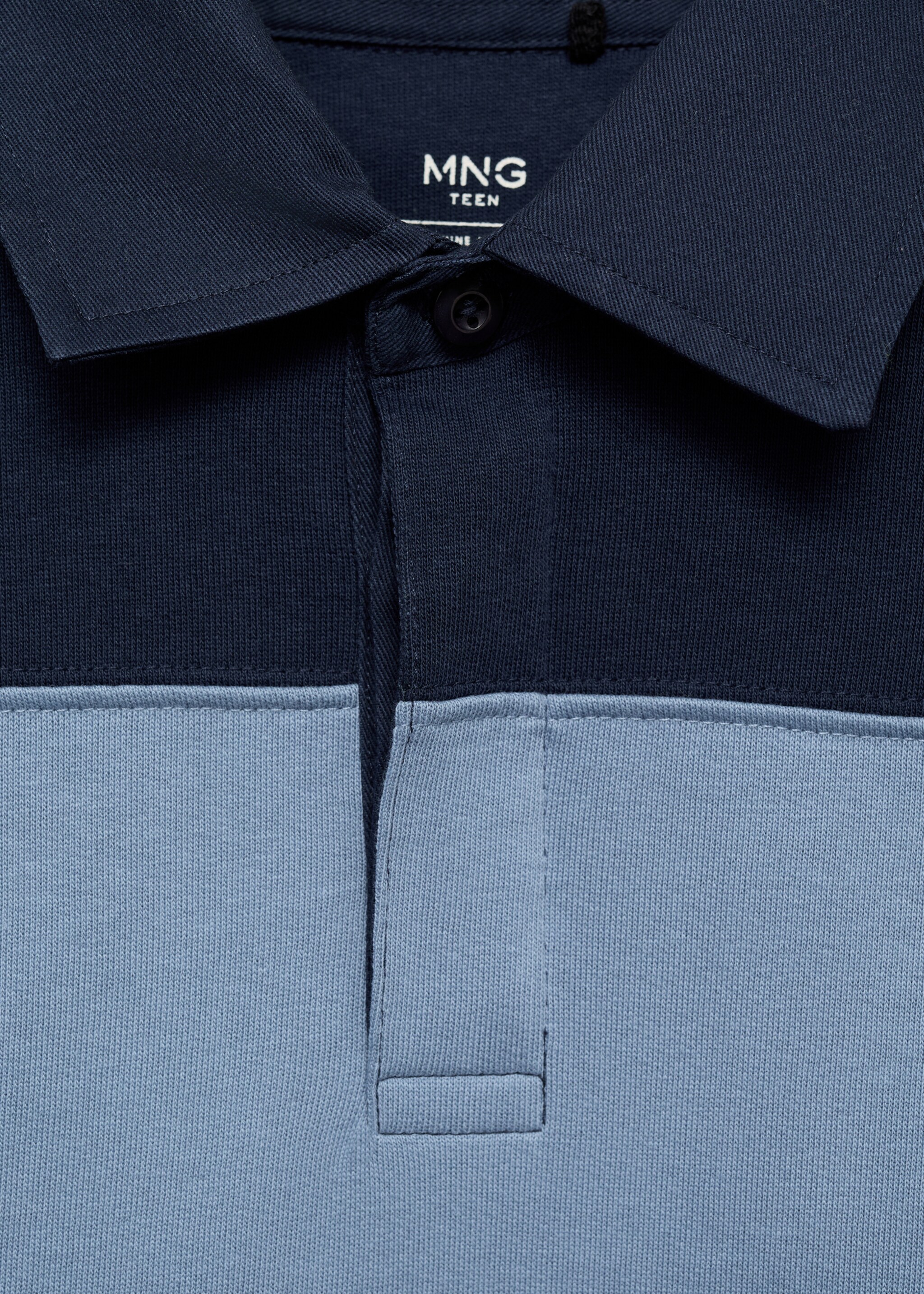 Striped polo-neck sweatshirt - Details of the article 8