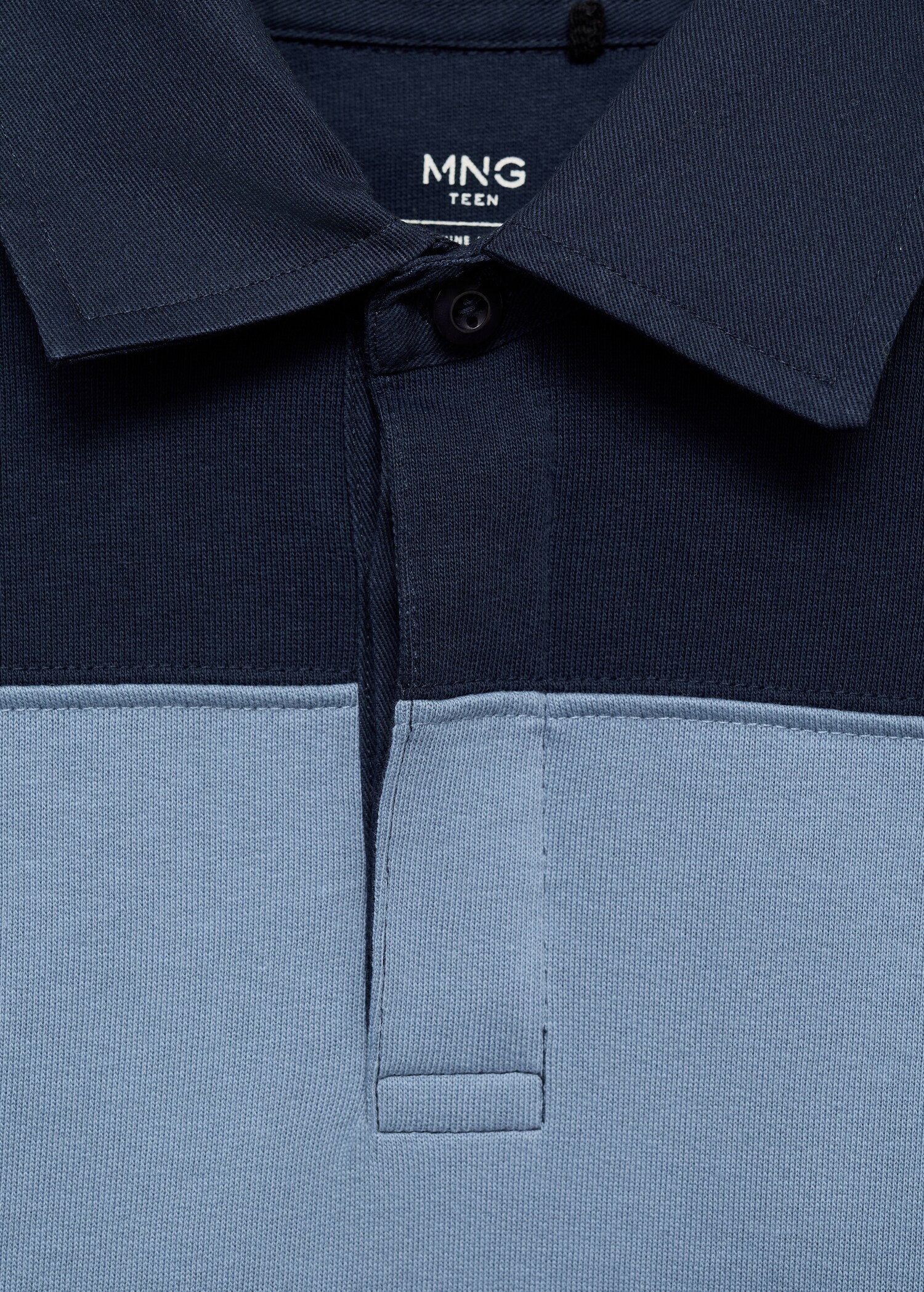 Striped polo-neck sweatshirt - Details of the article 8