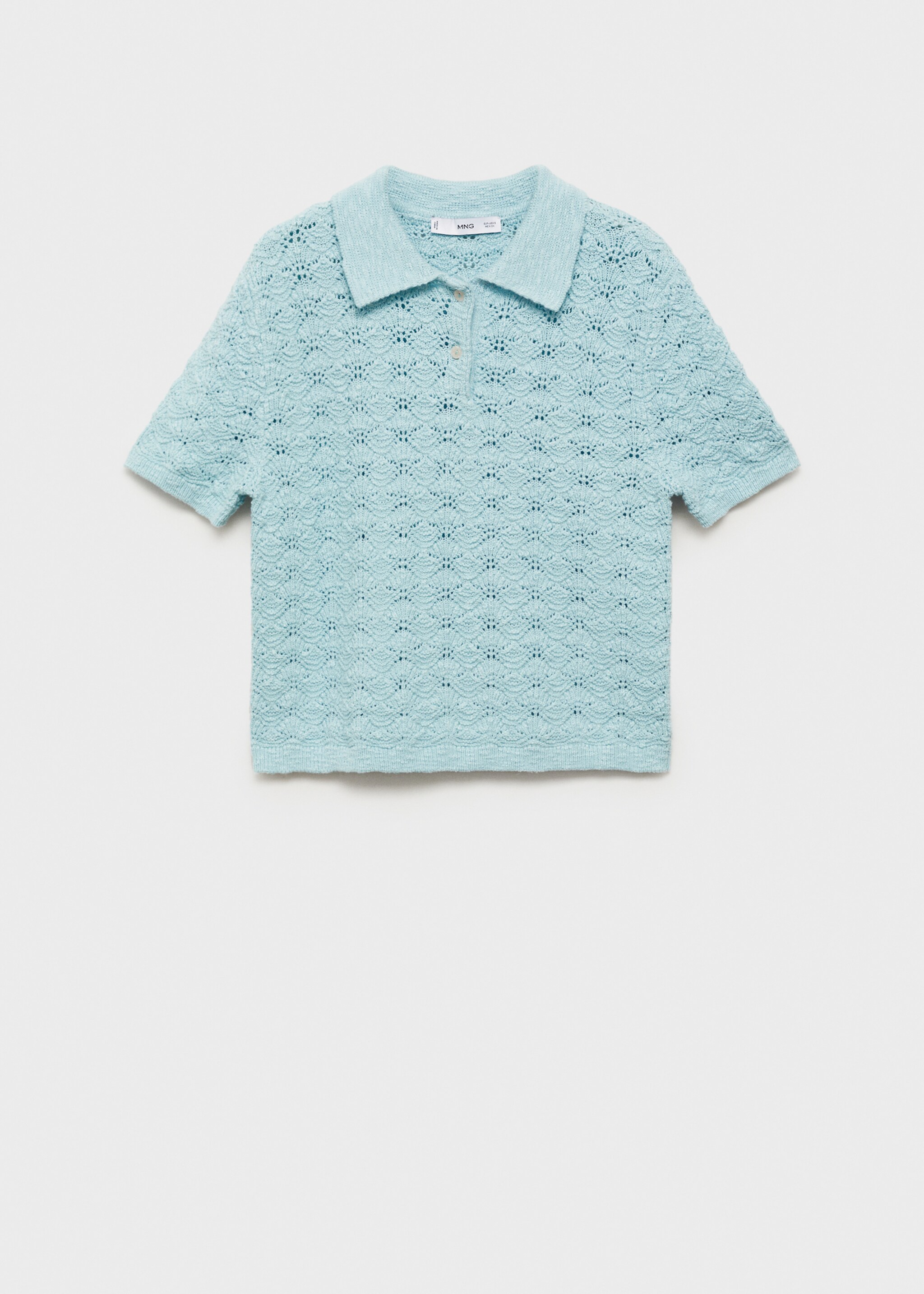 Jersey crochet cuello polo - Artículo sin modelo
