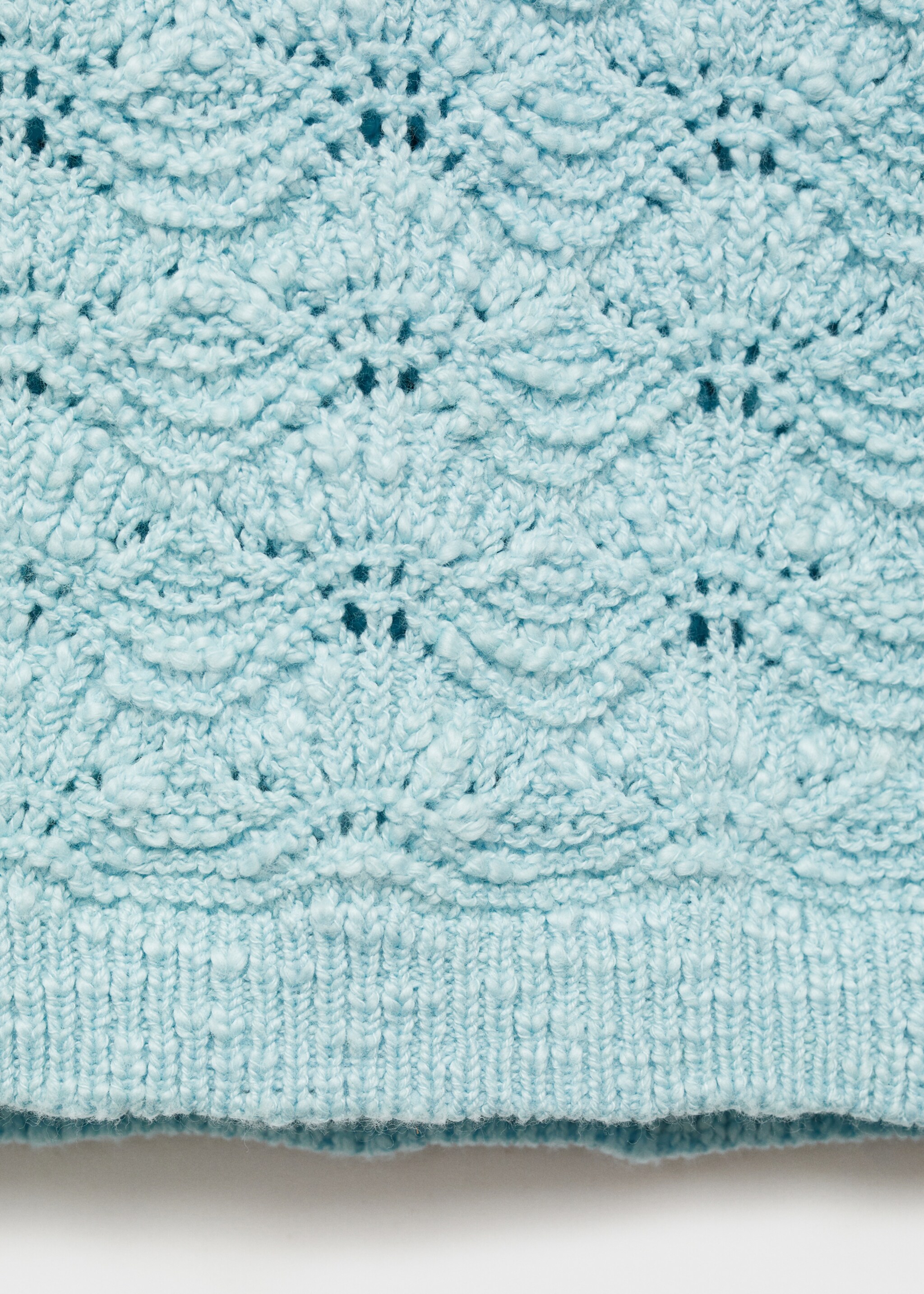 Polo-neck crochet sweater - Details of the article 0