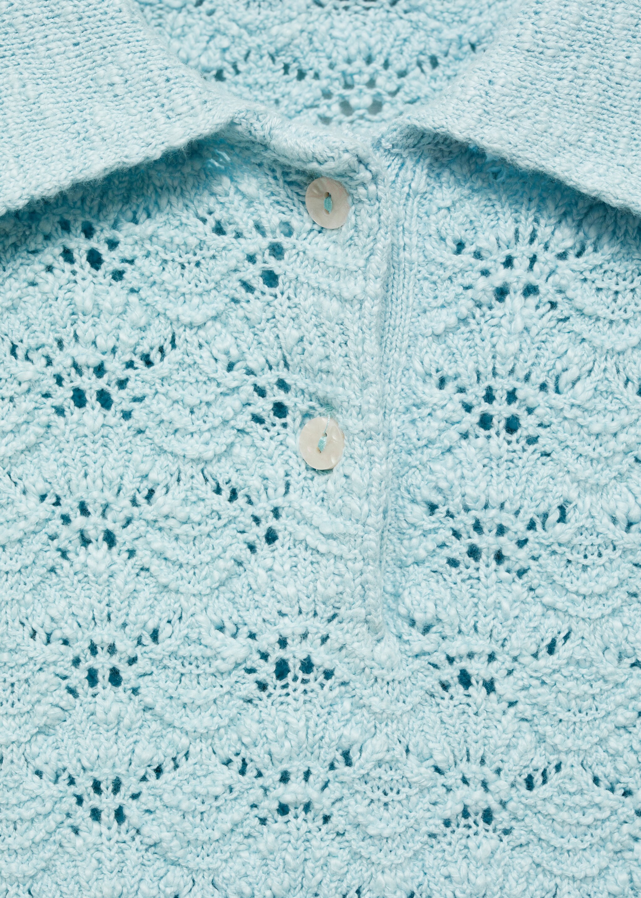 Polo-neck crochet sweater - Details of the article 8