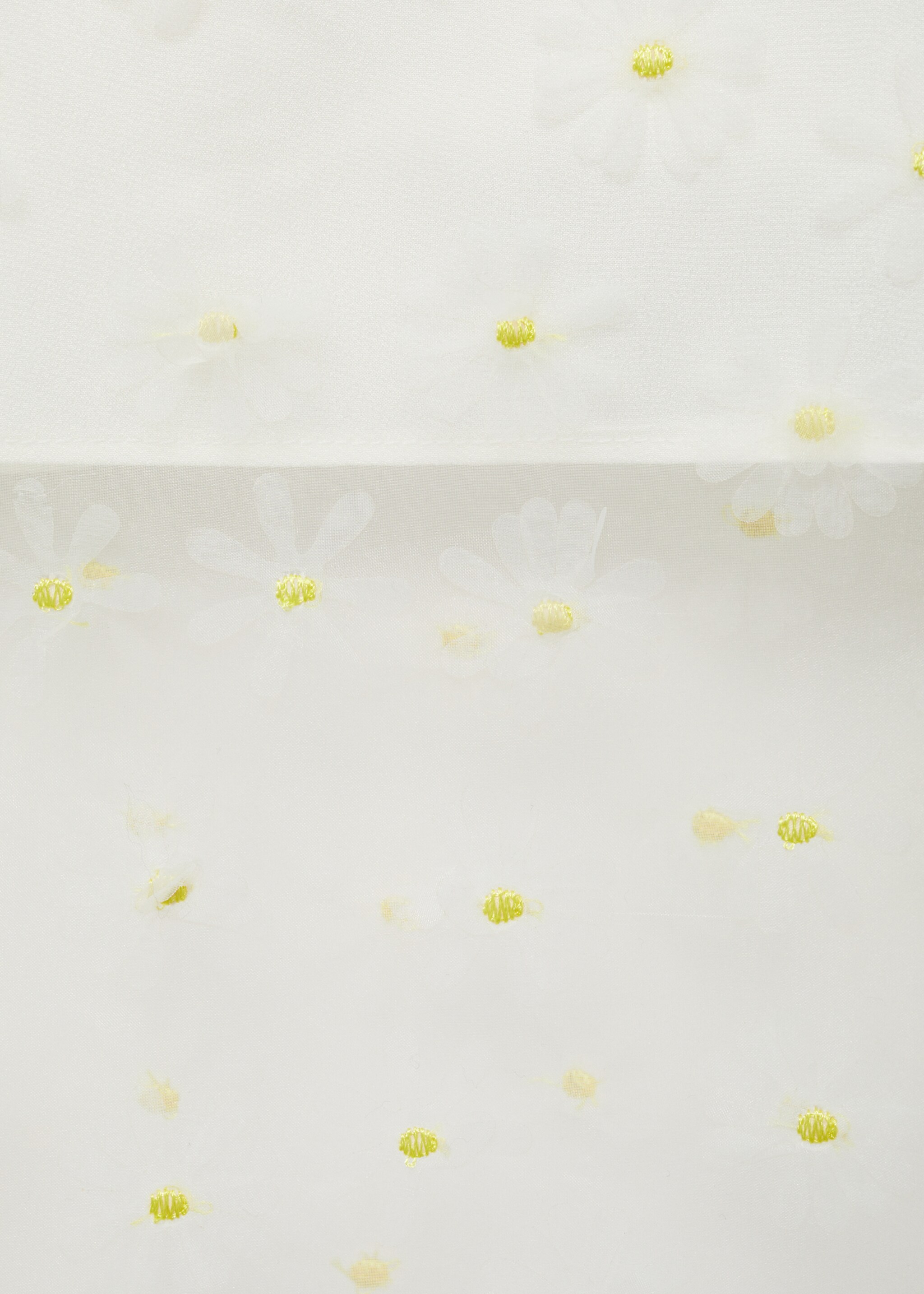 Semi-transparent floral-embroidered skirt - Details of the article 8