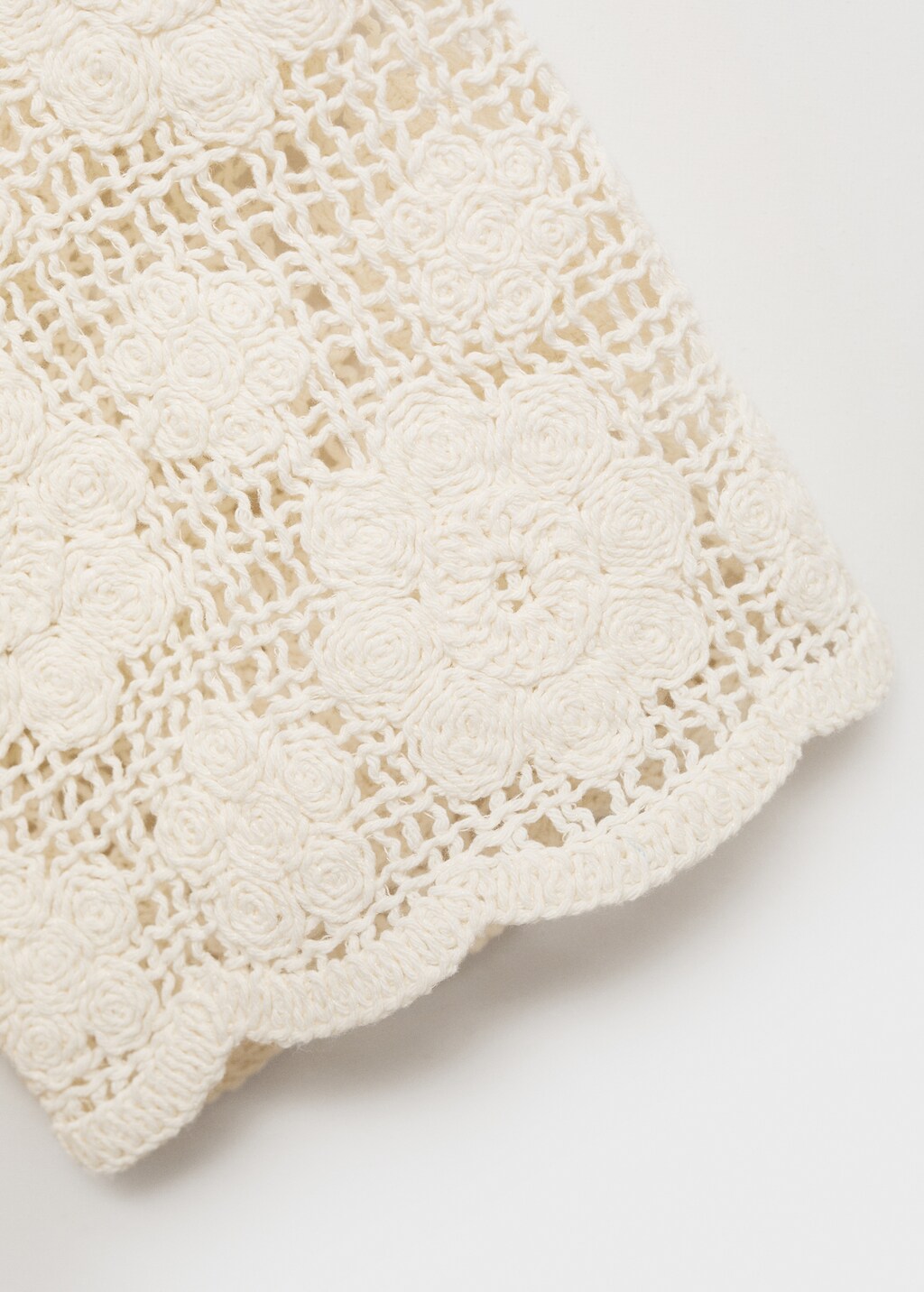 Cotton crochet sleeve t-shirt - image 5