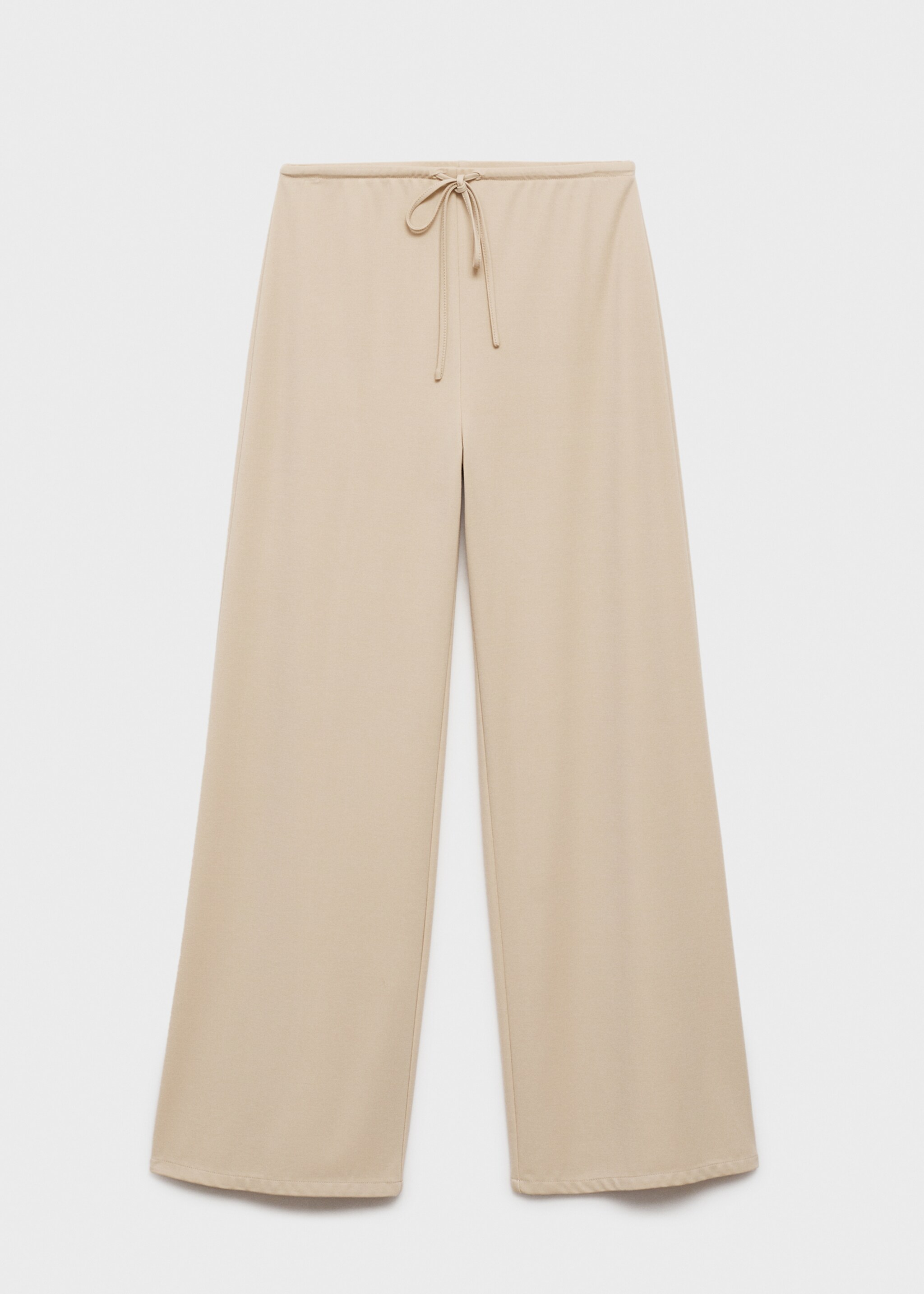 Wideleg trousers with elastic waist - Article without model