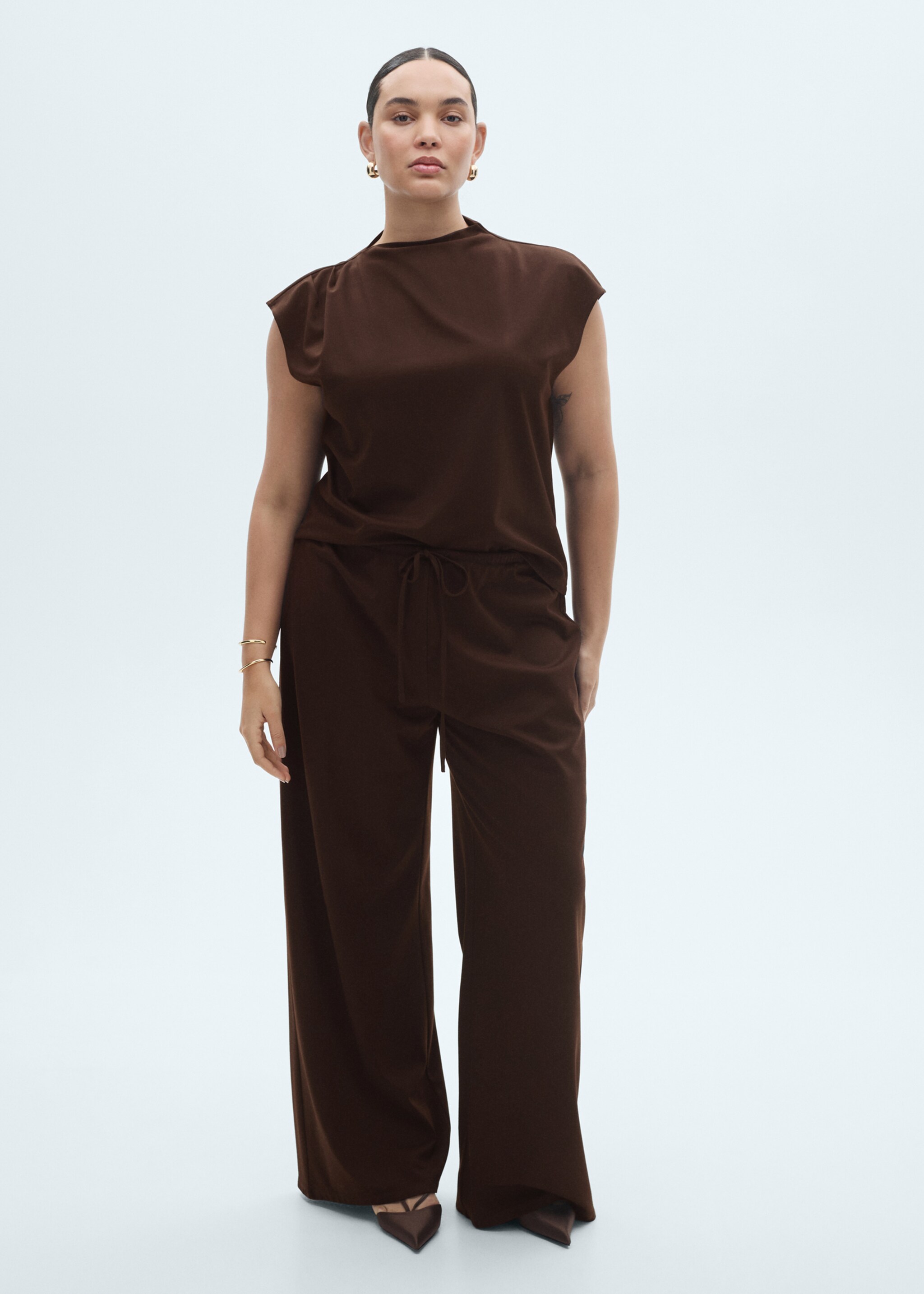Pantalon wideleg taille élastique - Détail de l'article 3