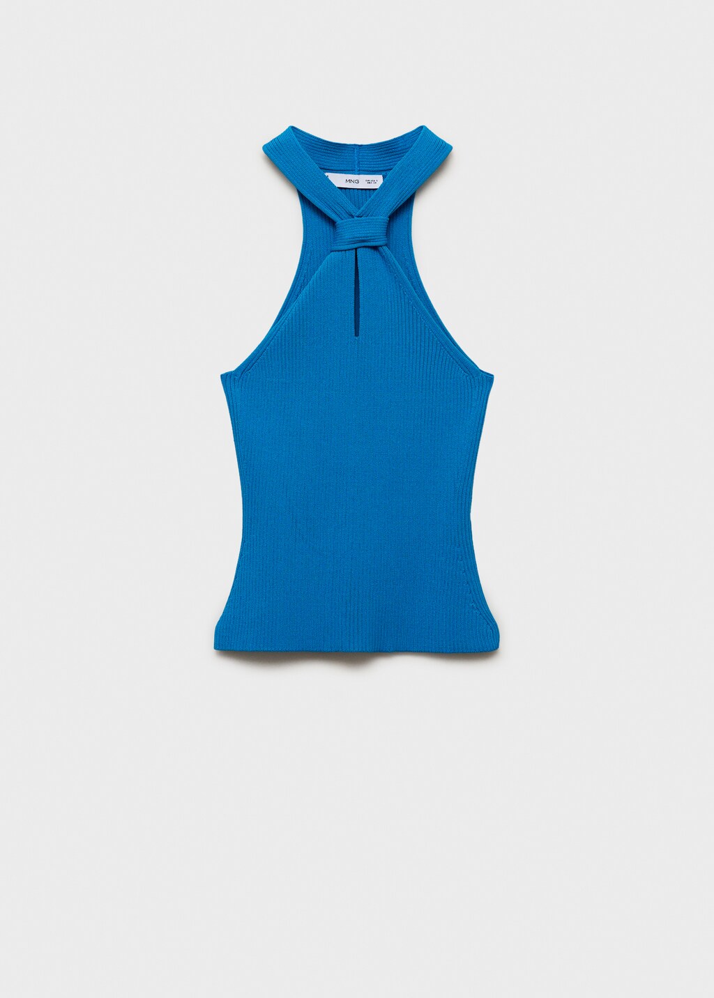 Halter-neck top with knot detail - image 4