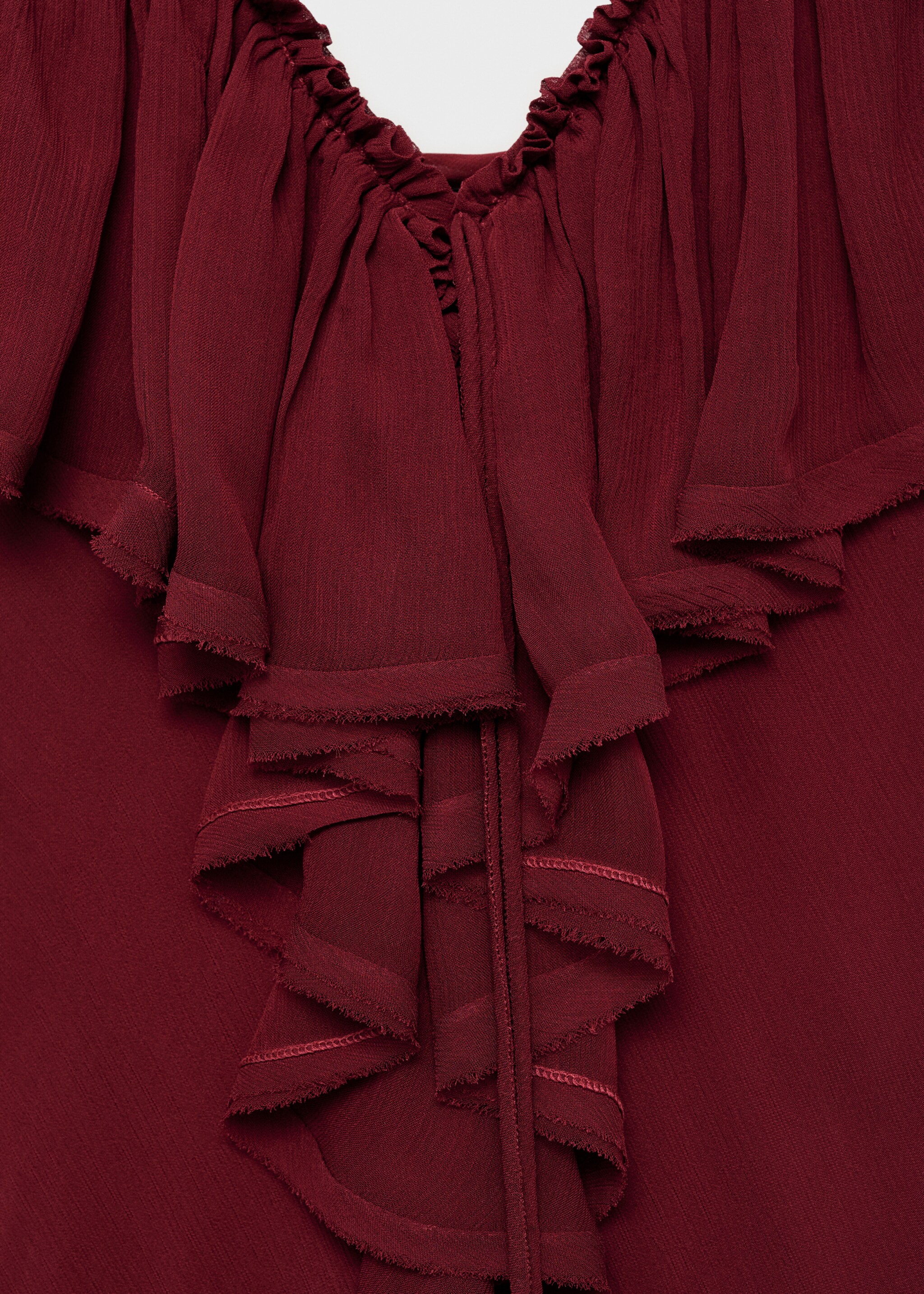 Vestido gasa detalle volantes - Detalle del artículo 8