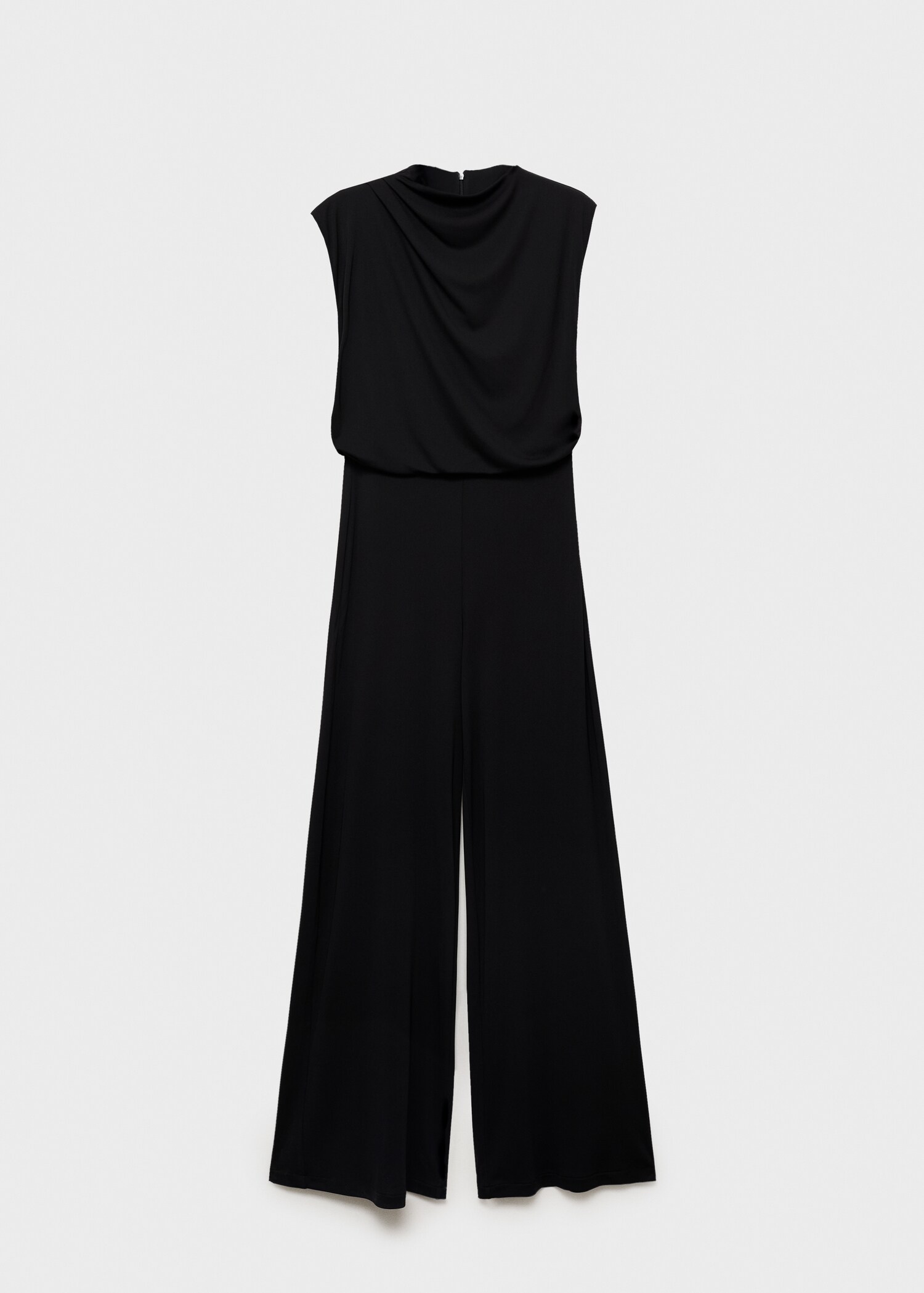 Drape yaka düz kesim tulum - Modelsiz ürün